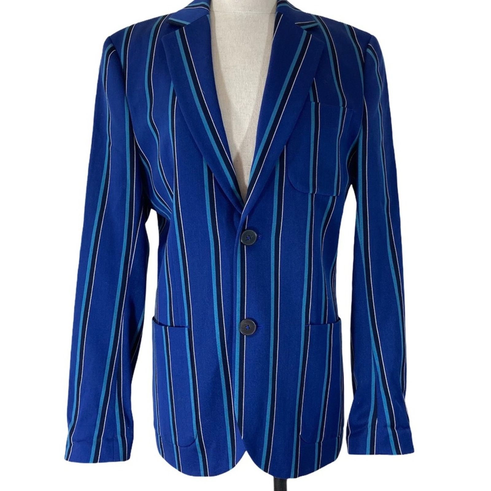 Jack Wills Jack Wills Ordway blue striped boating blazer unisex jacket Size M / US 6-8 / IT 42-44 - 2 Thumbnail