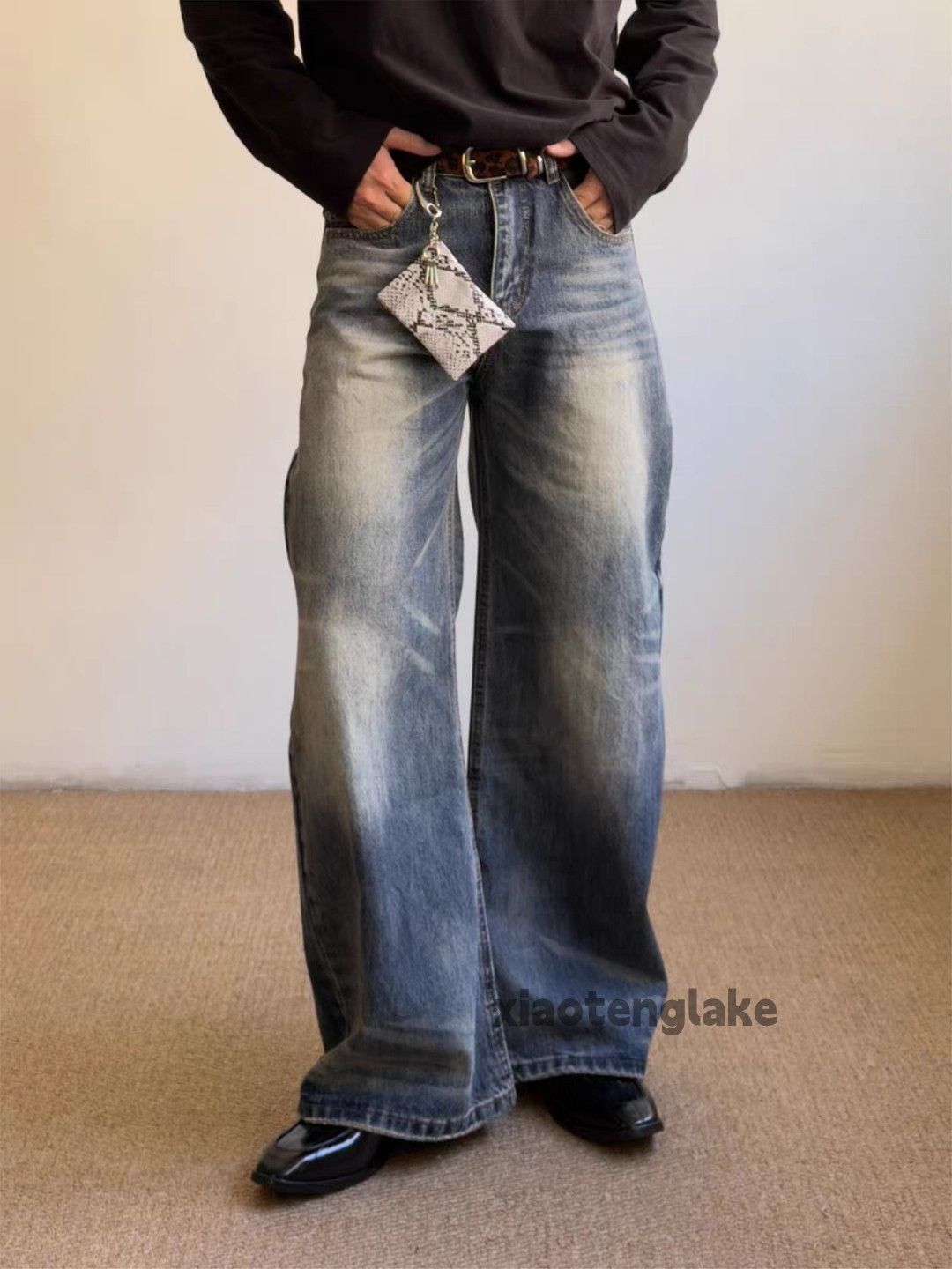Jean xz vintage distressed faded cleanfit yuppie flared jeans Size US 28 / EU 44 - 1 Thumbnail