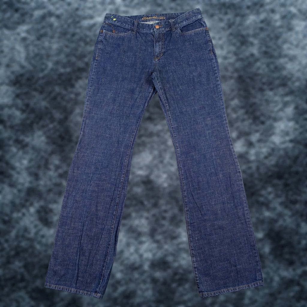 Eddie Bauer Eddie Bauer Jeans Womens 10 Tall Blue Straight Leg Denim Farm Girl Outdoors Y2K Size 32" / US 10 / IT 46 - 1 Thumbnail