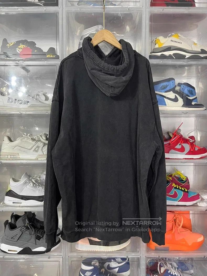 Balenciaga Balenciaga Washed Distressed Hoodie L. Size US L / EU 52-54 / 3 - 2 Thumbnail