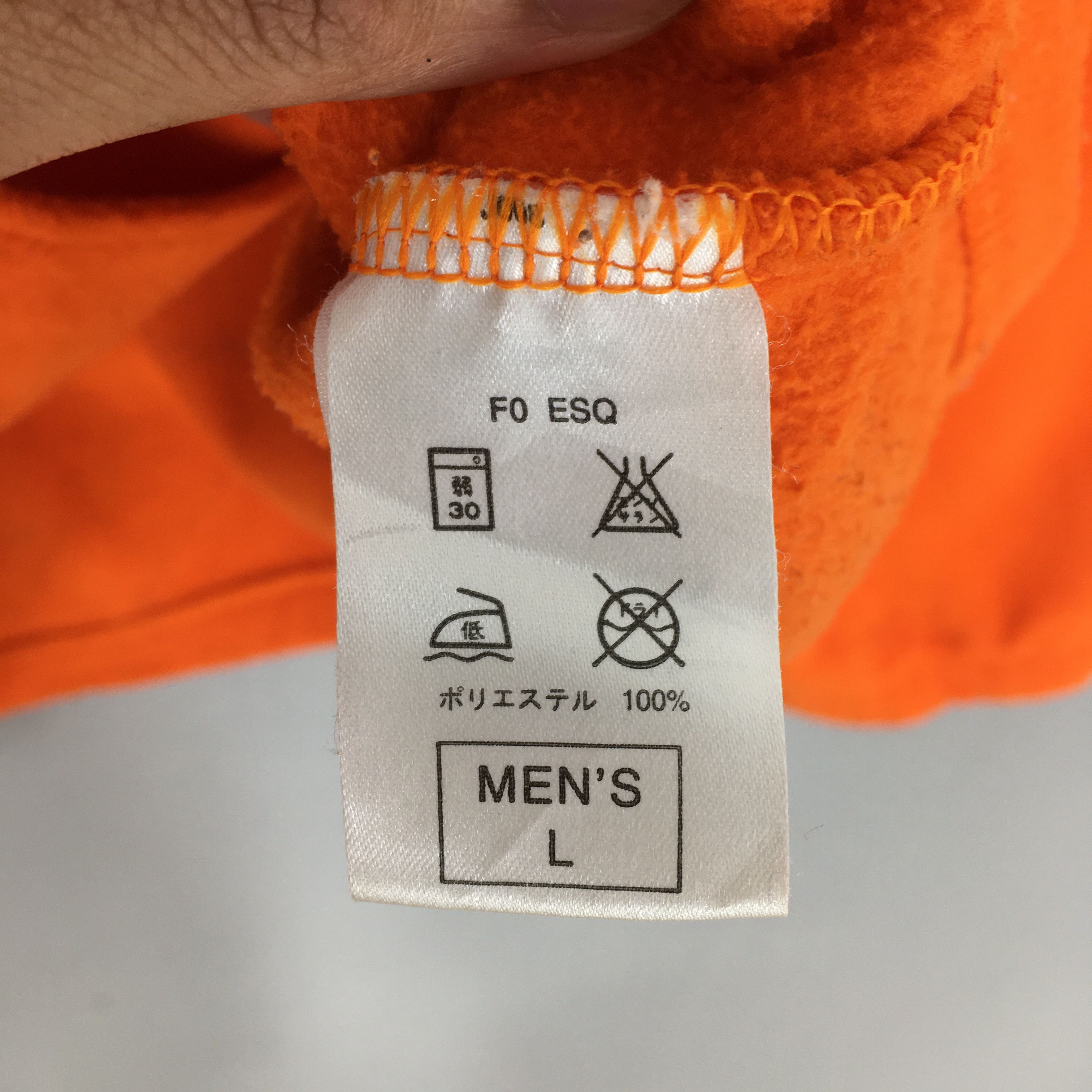 Nike × Vintage Vintage Y2K Nike Swoosh Orange Fleece Sweater Large Size US L / EU 52-54 / 3 - 6 Thumbnail