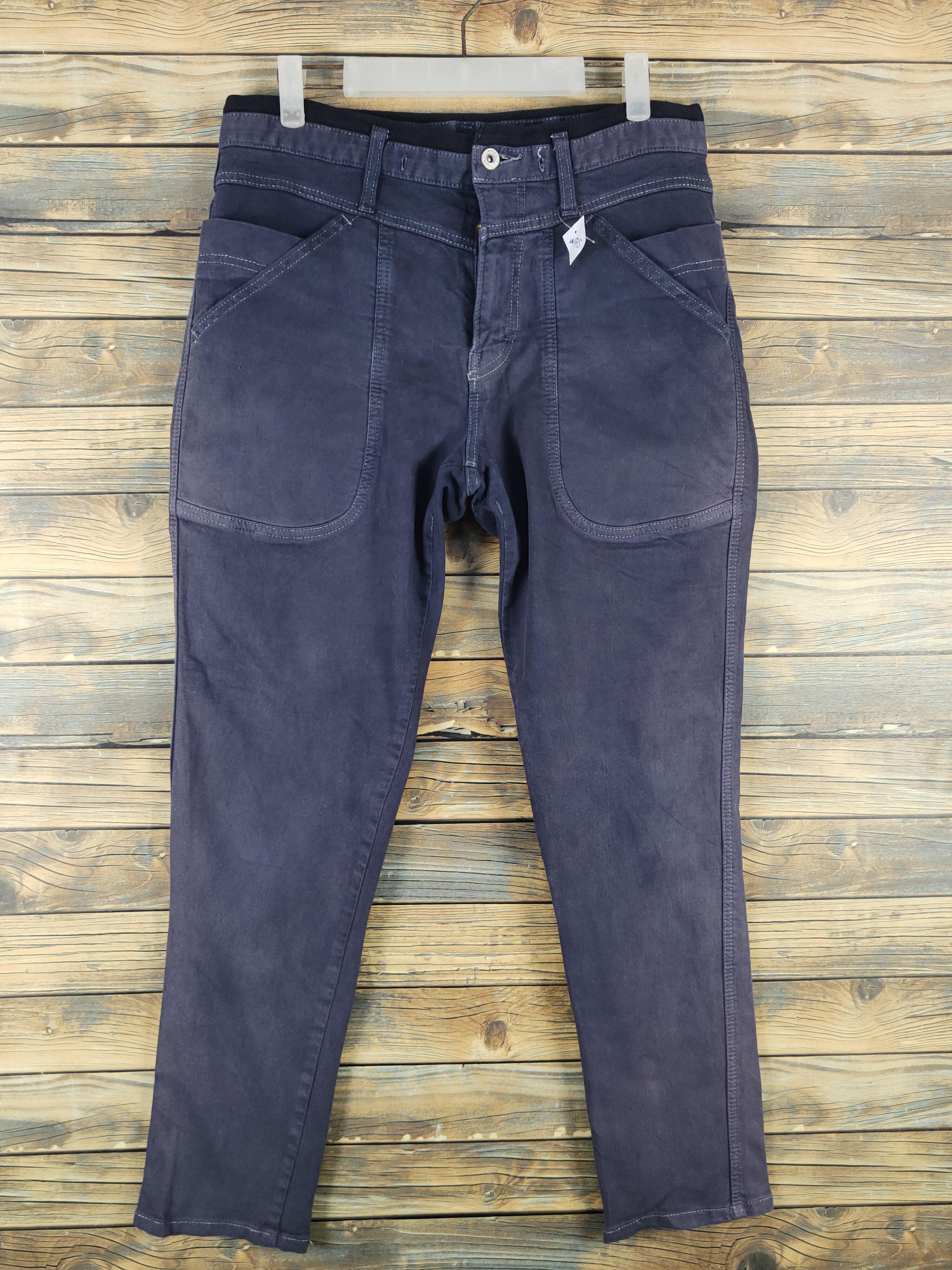 Edwin Edwin Navy Faded Distressed Jerseys Jeans #W1715 Size US 31 - 1 Thumbnail