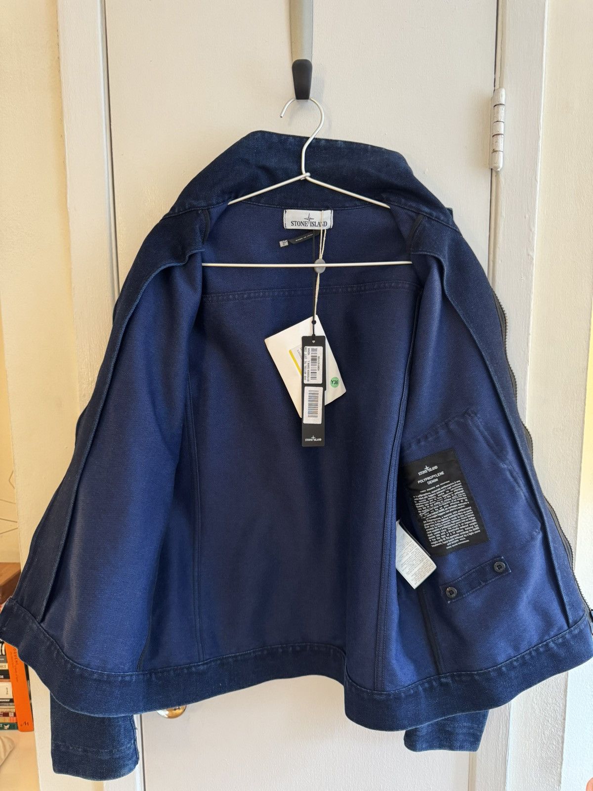 Stone Island Stone Island Polypropylene Denim Articulated Jacket sz L Size US L / EU 52-54 / 3 - 9 Thumbnail
