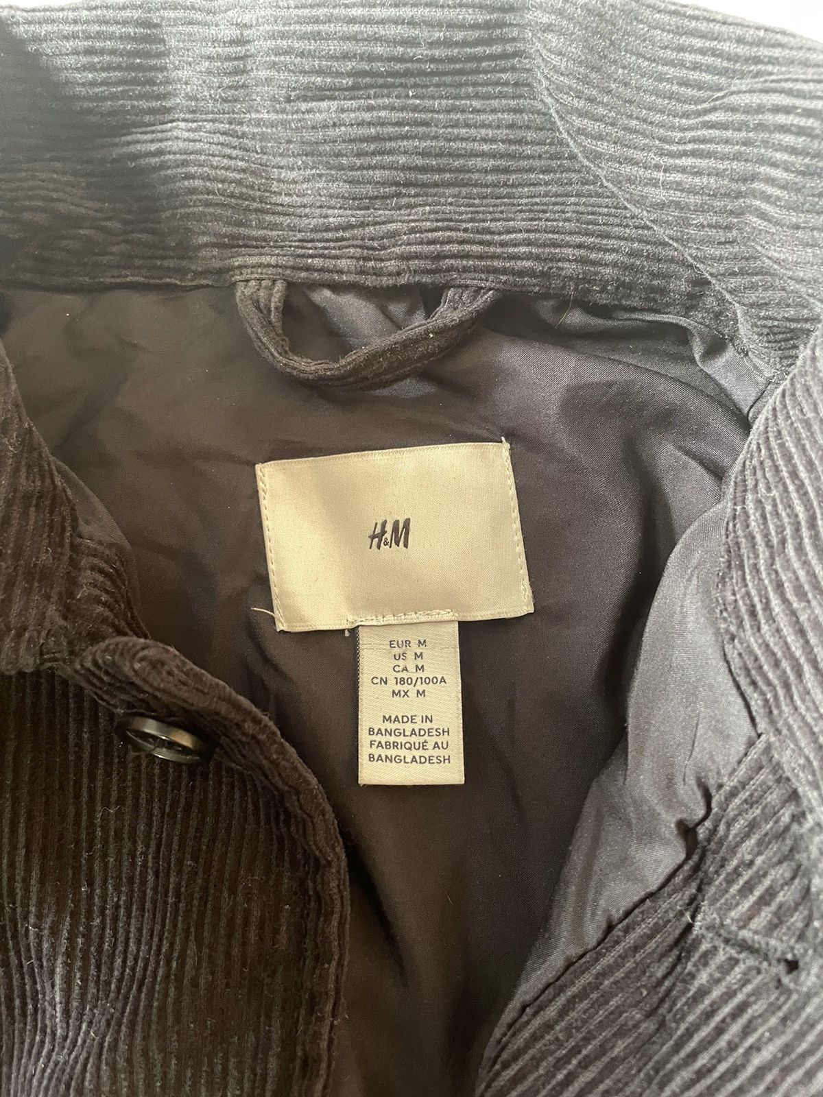 H&M × Vintage Vintage black corduroy jacket Size US M / EU 48-50 / 2 - 3 Thumbnail