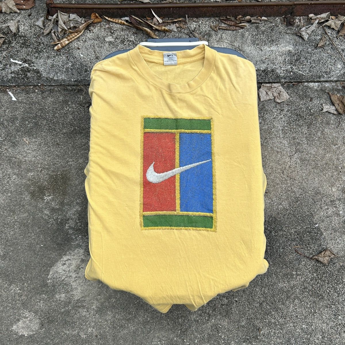 Nike × Vintage Vintage 90s NIKE Swoosh Court Challenge Logo Tennis Size US M / EU 48-50 / 2 - 1 Thumbnail