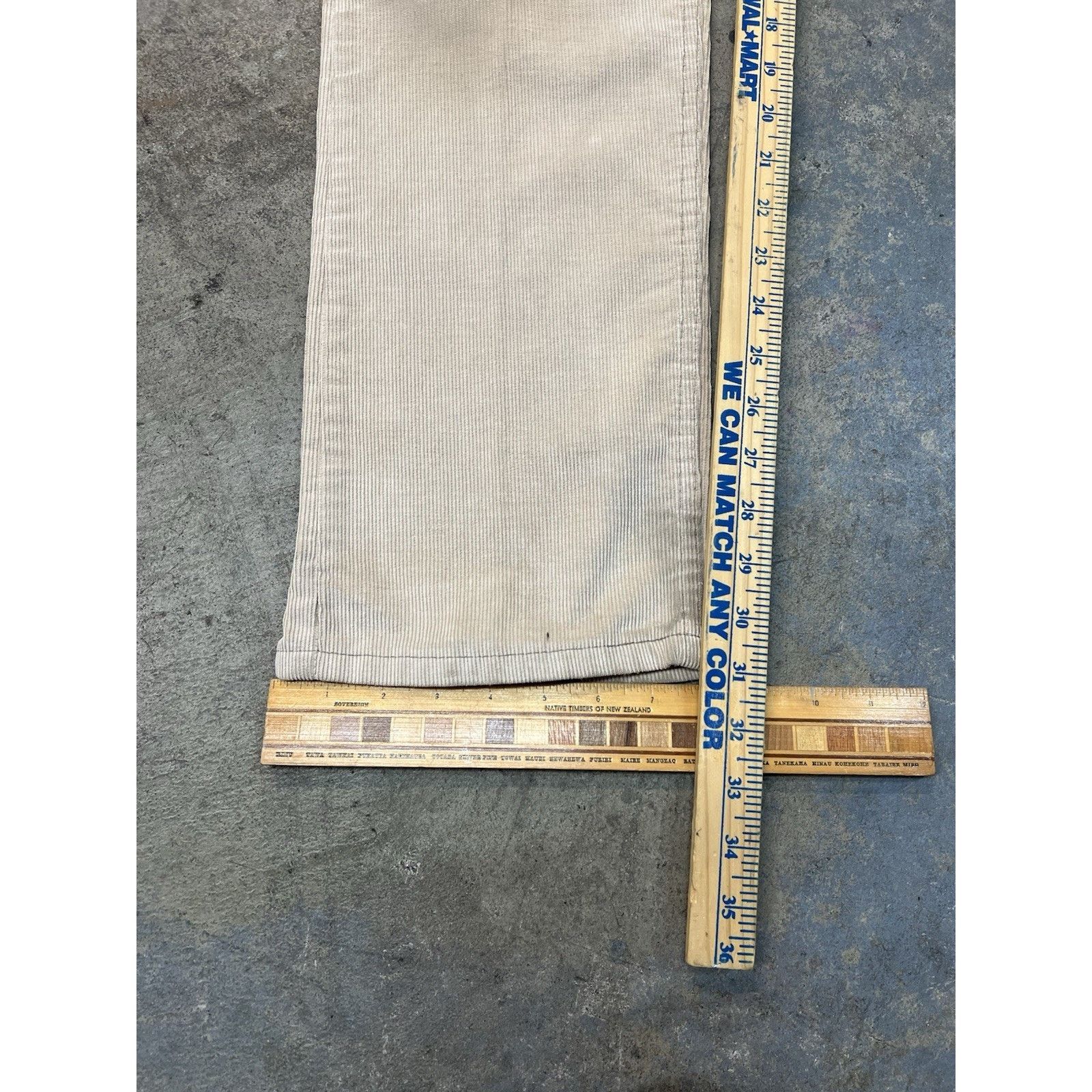 Levi's Vintage 80s Levis White Tag Beige Corduroy Pants 32x31 Rare Size US 32 / EU 48 - 13 Thumbnail