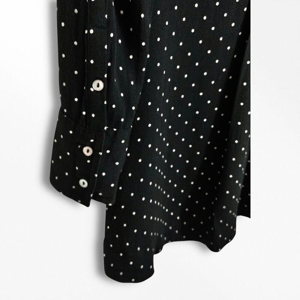 Free People Chic Black Polka Dot Long Sleeve Dress Size XS / US 0-2 / IT 36-38 - 3 Thumbnail