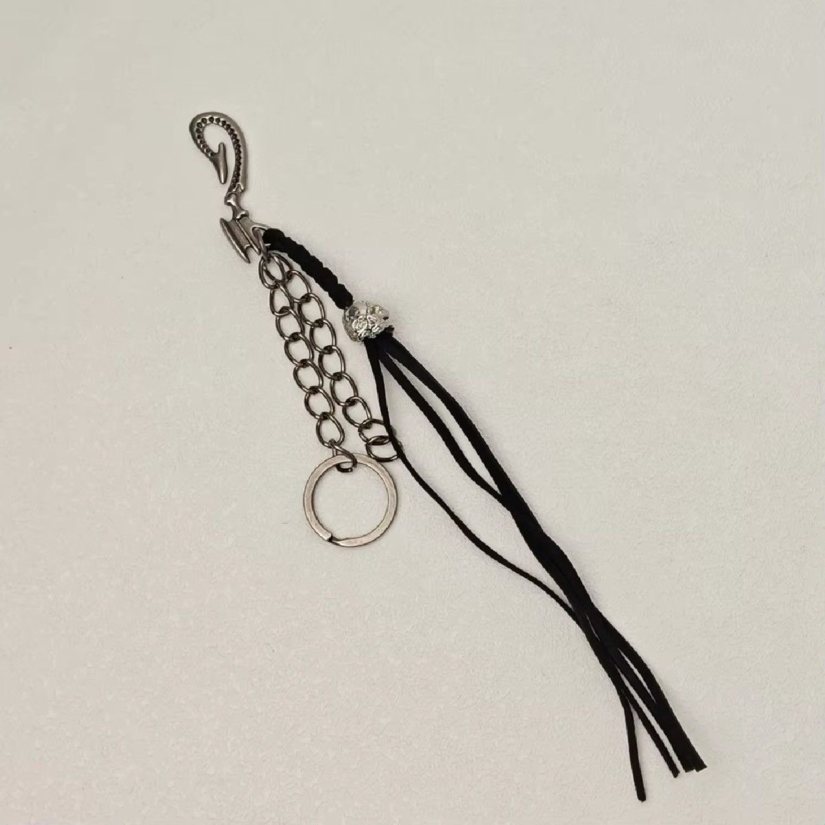Vintage Fashion Leather Tassels Skull Waist Keychain Accessories Size ONE SIZE - 2 Thumbnail