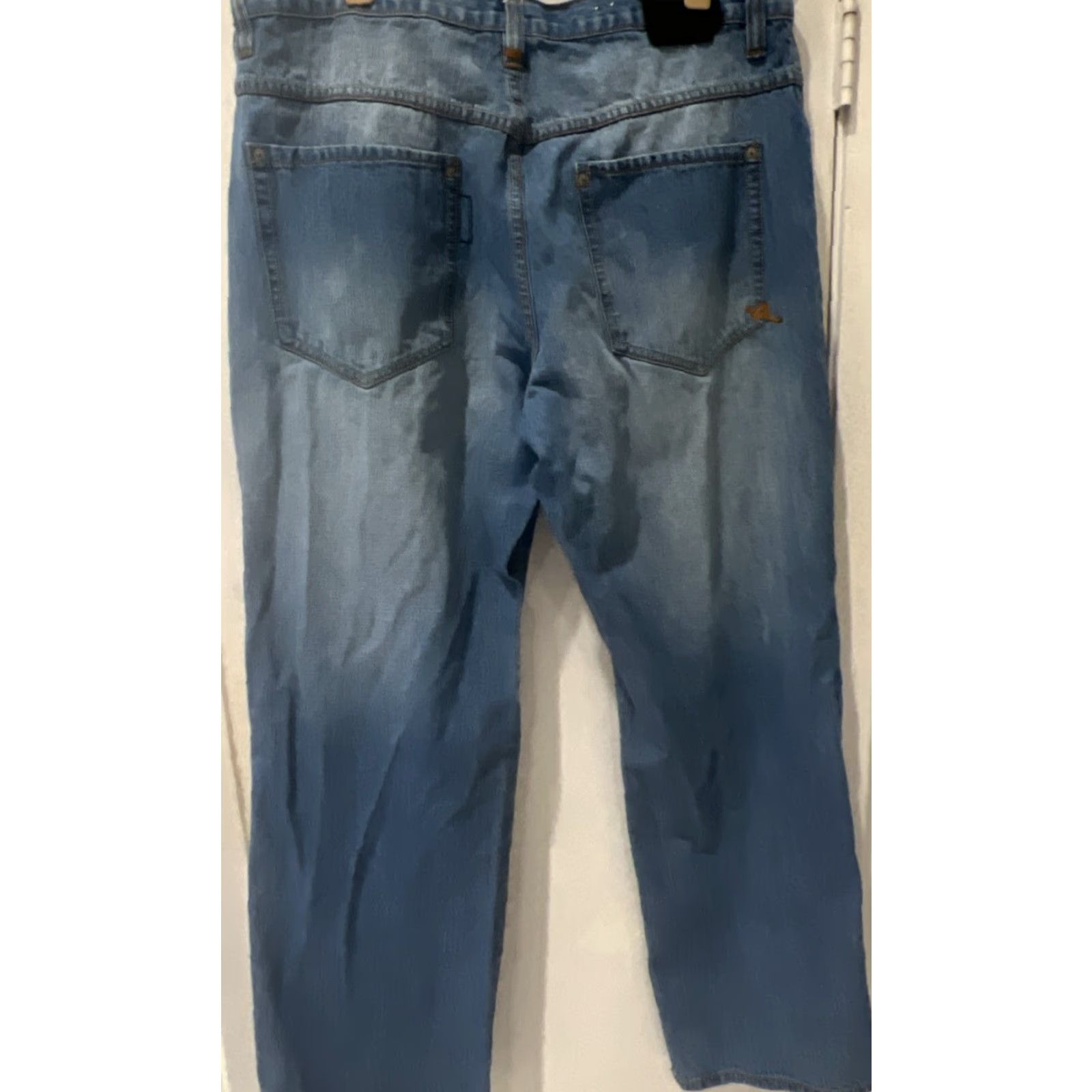 Rocawear Rocawear Jeans Mens 38 Mid Rise Straight Leg Jeans Blue Denim 5-Pocket Regular Fit Cotton Blend Belt Loops Vintage? No Size US 38 / EU 54 - 2 Thumbnail