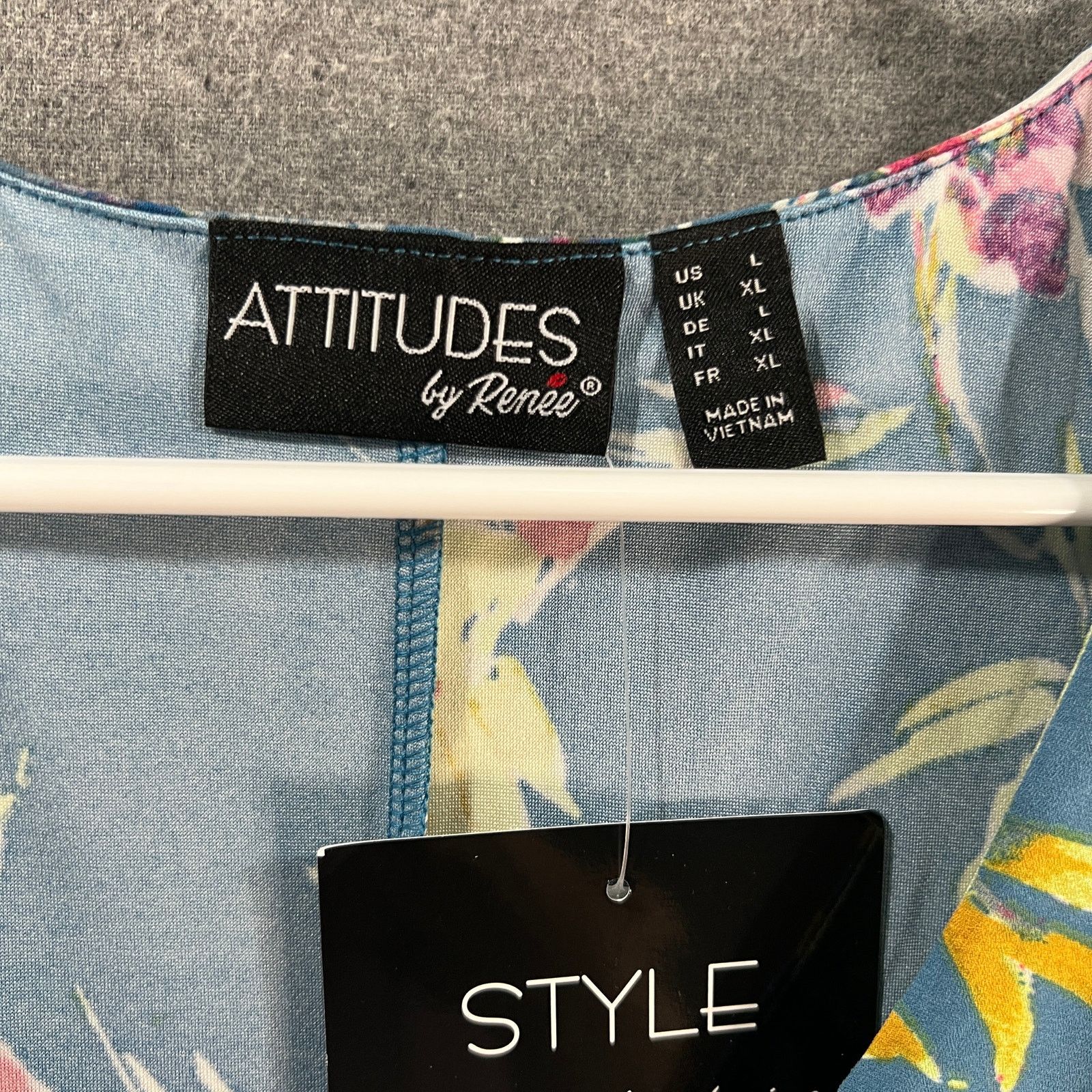 Other Attitudes by Renee Global Illusions Regular Maxi Dress Size L / US 10 / IT 46 - 4 Thumbnail