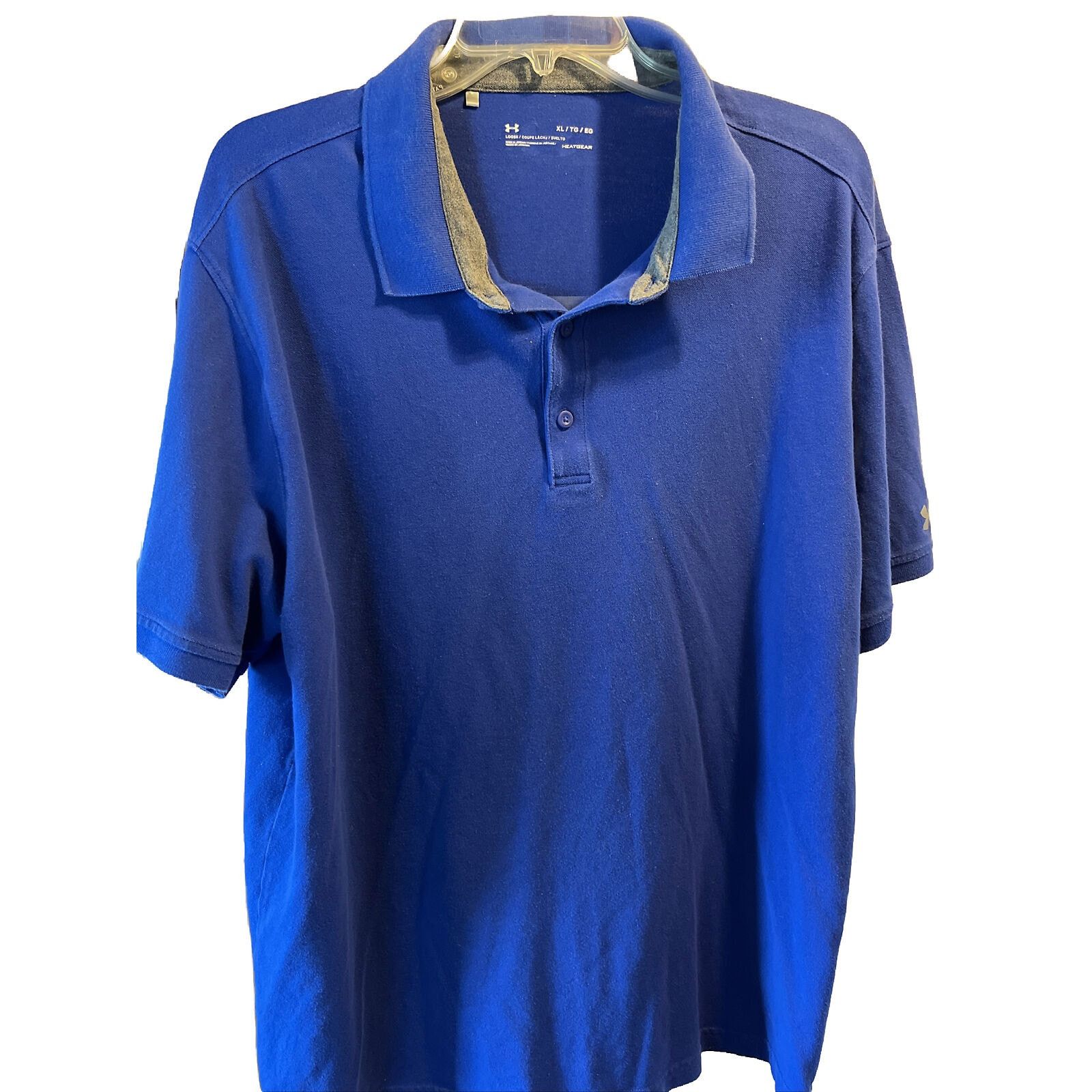 Under Armour Under Armour Heat Gear Men’s XL Blue SS Cotton Polo Shirt Size US XL / EU 56 / 4 - 1 Thumbnail