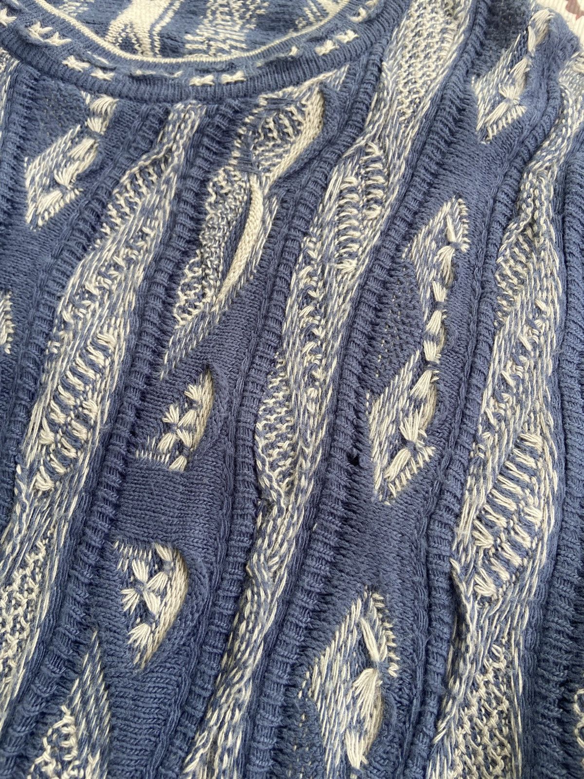 Coogi Vintage 90s Coogi Australia 3D Down Under Blue Knit Sweater Size US XXL / EU 58 / 5 - 4 Thumbnail