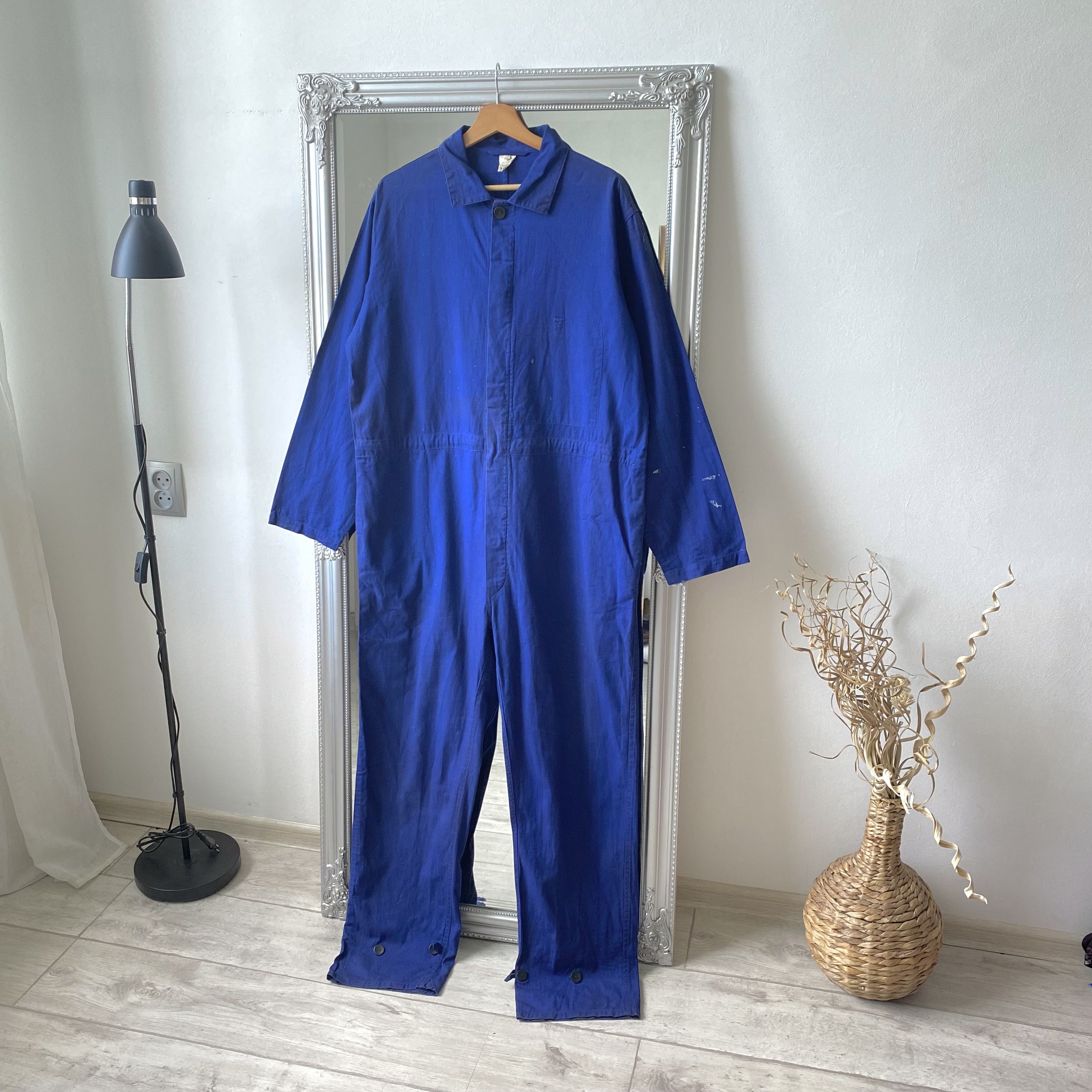Vetra ⚙️ Vintage Faded Sanfor Worker French Coverall Le Laboureur Size US 32 / EU 48 - 1 Thumbnail