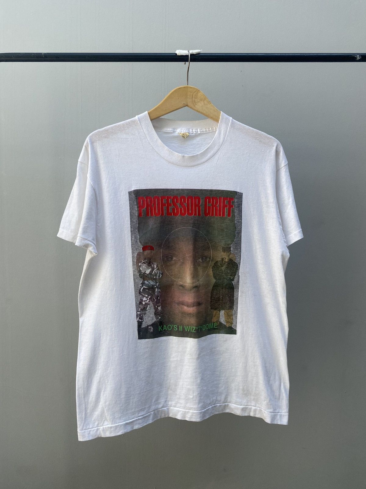 Band Tees Paper Tin Professor Griff Public Enemy T Shirt Sun Faded Size US XL / EU 56 / 4 - 1 Thumbnail