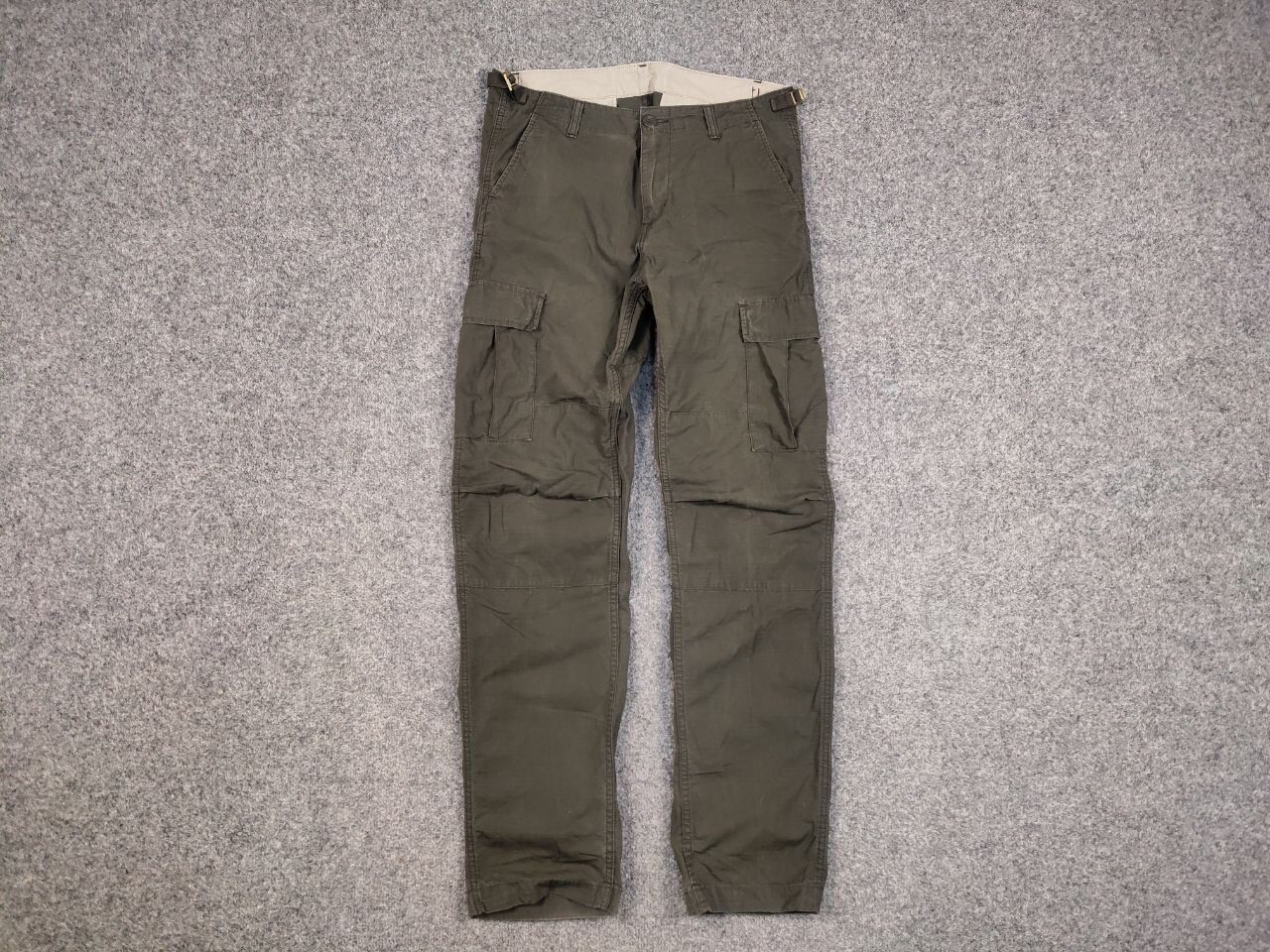 Carhartt Vintage 90's Carhartt aviation Ripstop Green Cargo Pants Size US 31 - 10 Thumbnail
