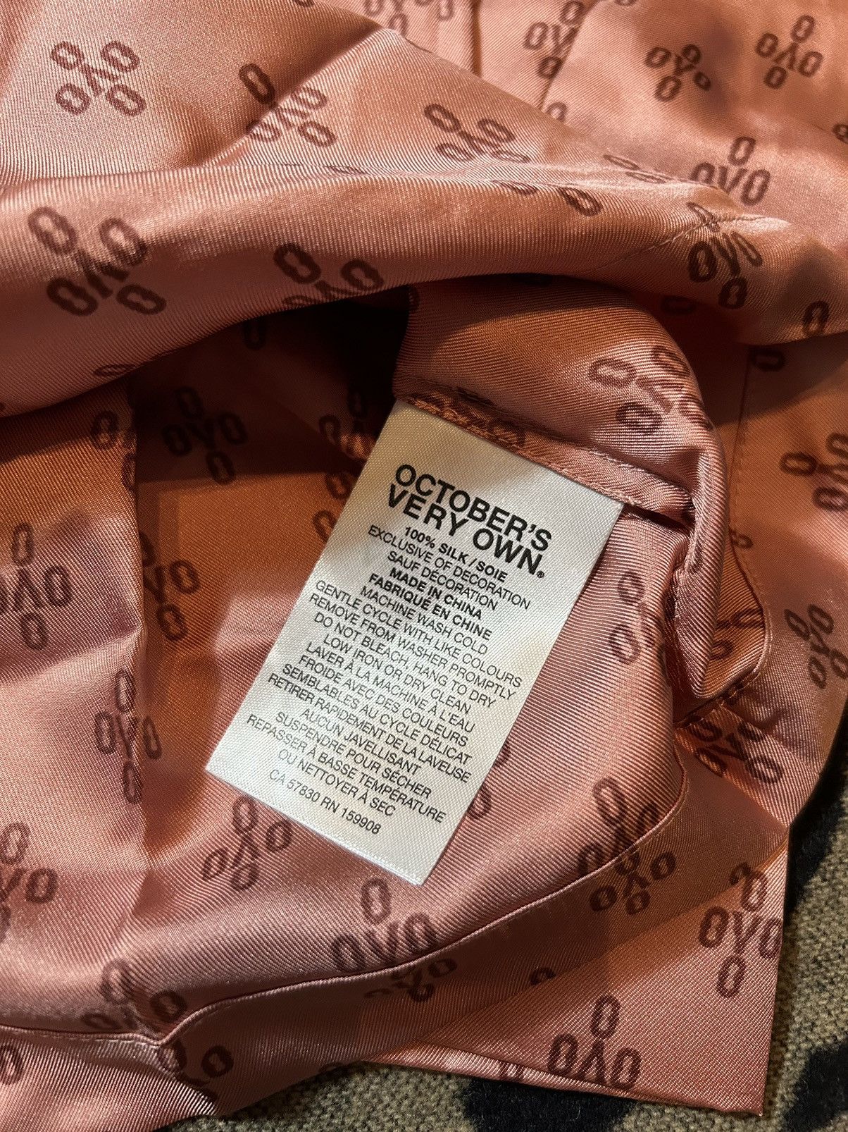Drake × October's Very Own OVO Womens Monogram Silk Pajama Shirt Size S / US 4 / IT 40 - 4 Thumbnail