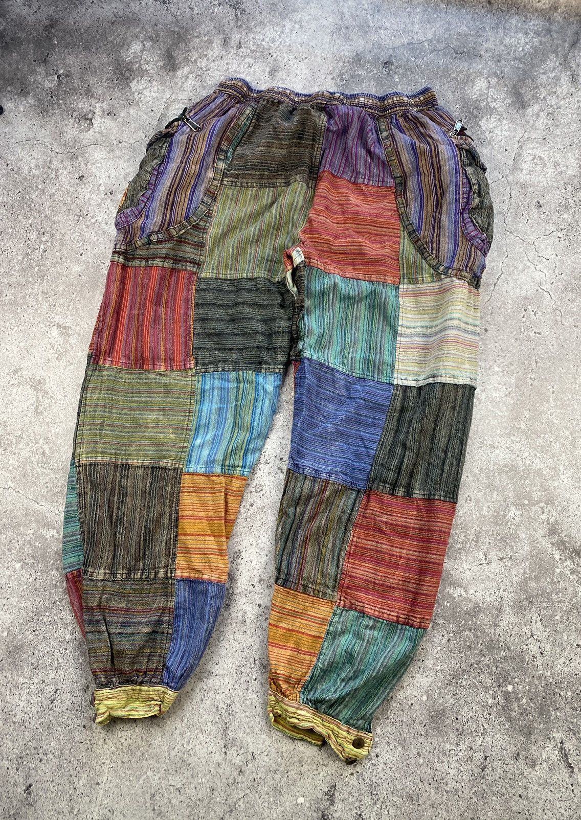 Japanese Brand Vintage NEPAL patchwork cargo pants Junya Watanabe JAPANESSE Size US 34 / EU 50 - 6 Thumbnail