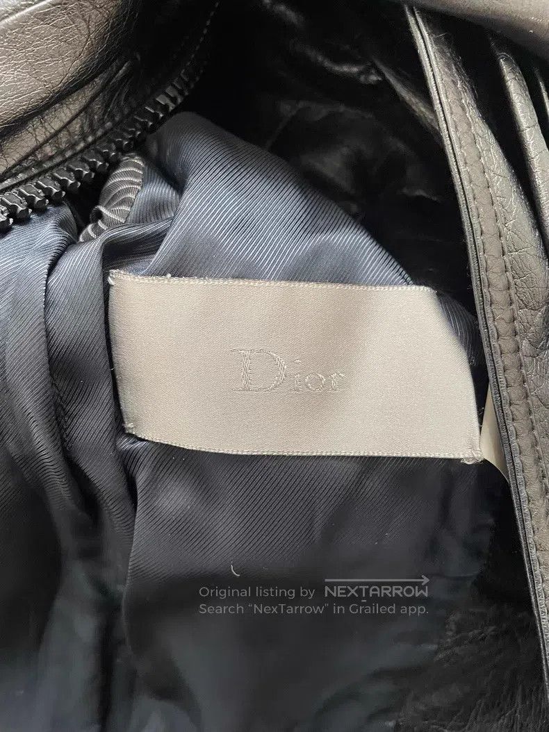 Dior Dior Pleated Bellows Crack Leather Jacket Size US S / EU 44-46 / 1 - 6 Thumbnail