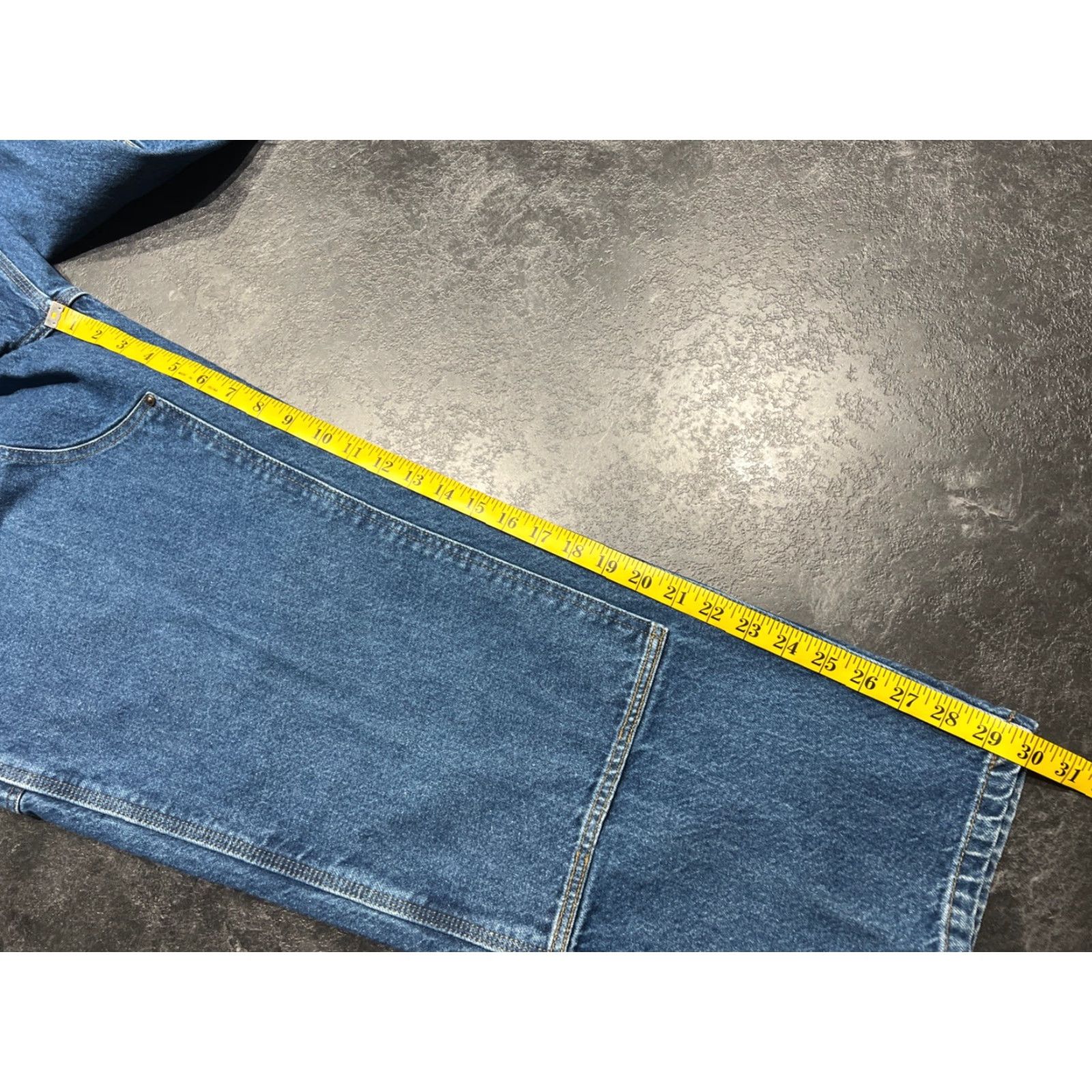 Carhartt VINTAGE Carhartt Mens Dungaree Fit Workwear Pants 42X30 Denim Blue Solid Cotton Casual Size US 42 / EU 58 - 3 Thumbnail