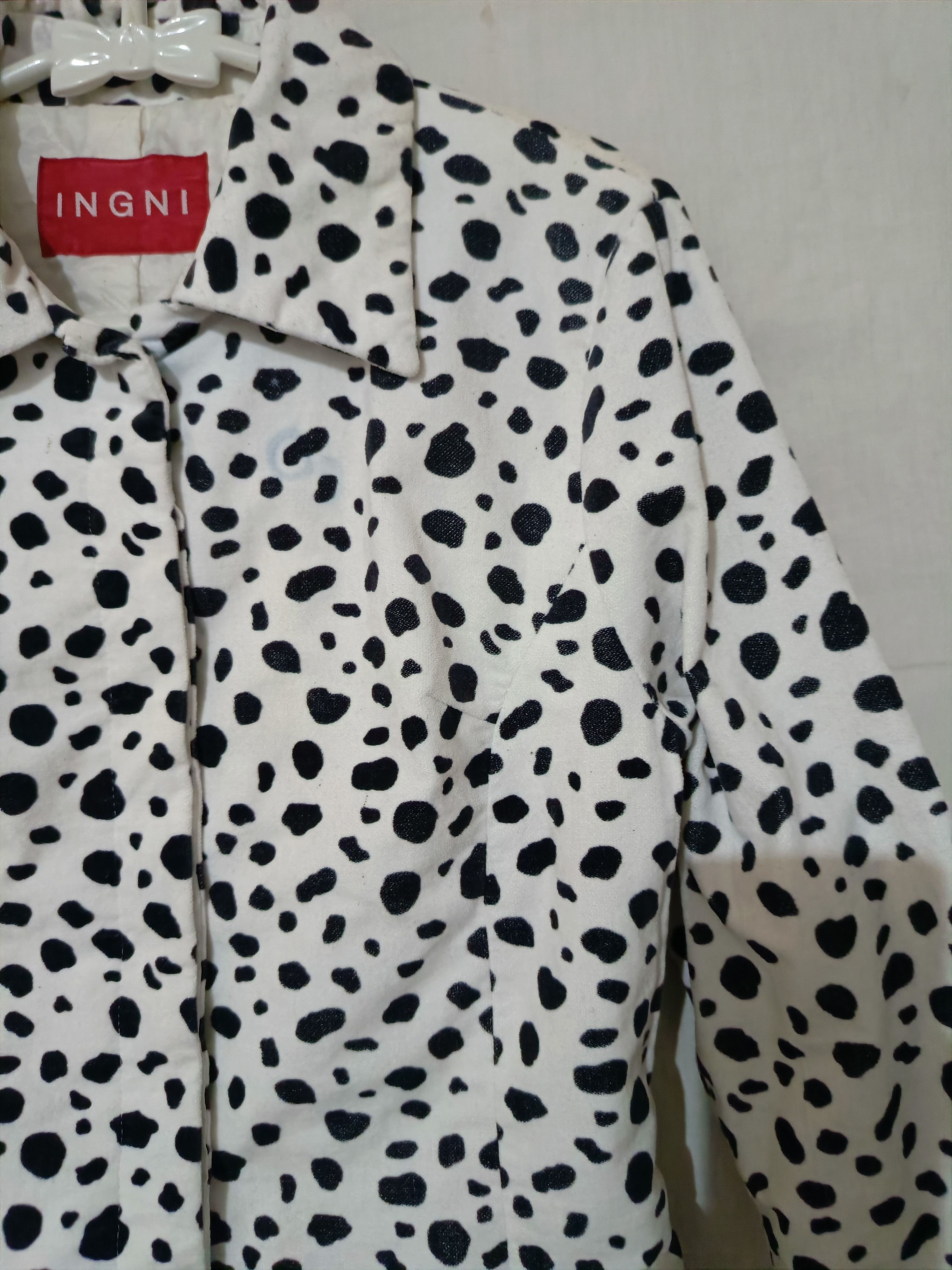 14th Addiction × Hysteric Glamour × Japanese Brand Vintage INGNI Made In Japan Velvet Dalmatia Size M / US 6-8 / IT 42-44 - 4 Thumbnail