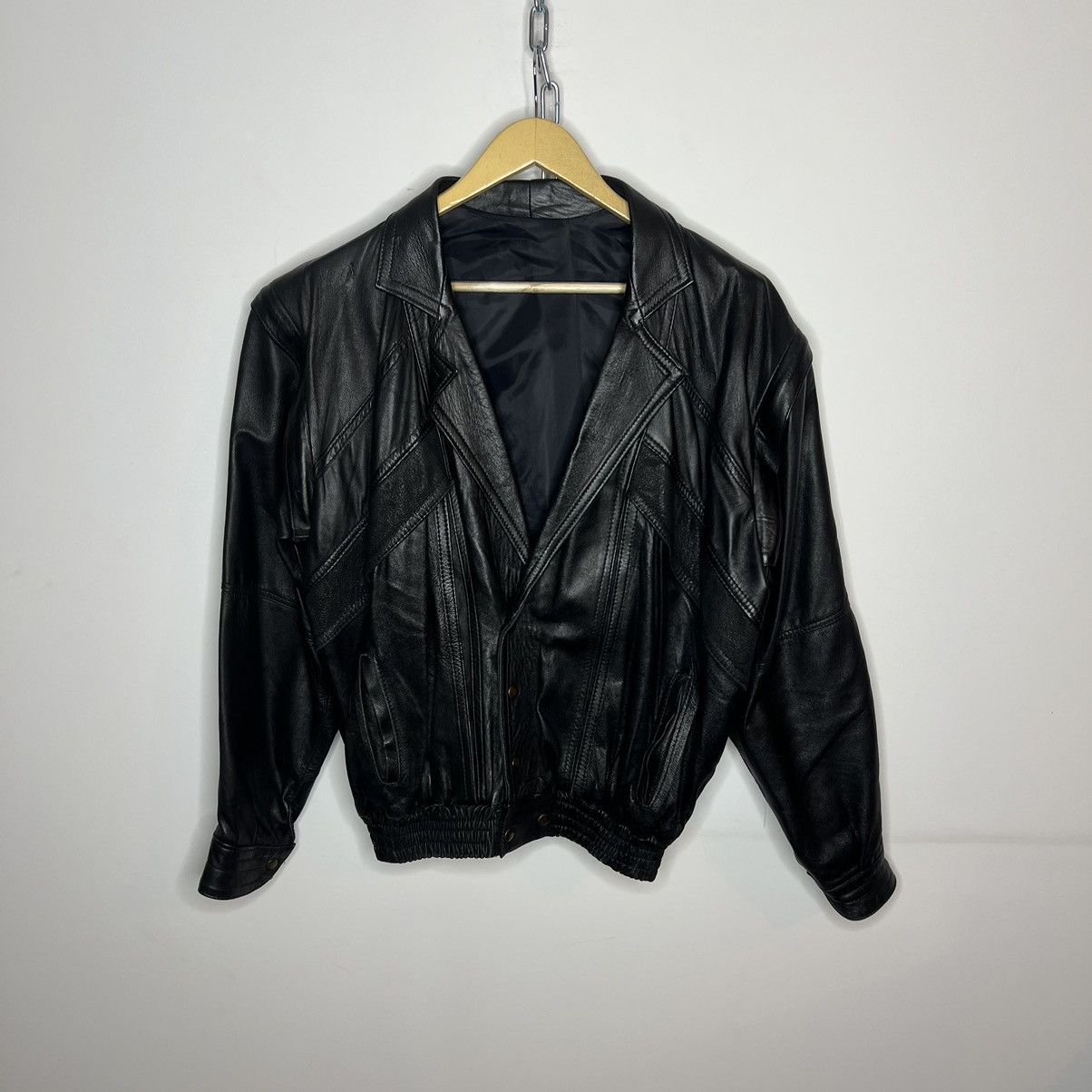 Leather × Vintage Vintage Genuine Real Leather Jacket High Quality Rock Punk Size US M / EU 48-50 / 2 - 1 Thumbnail