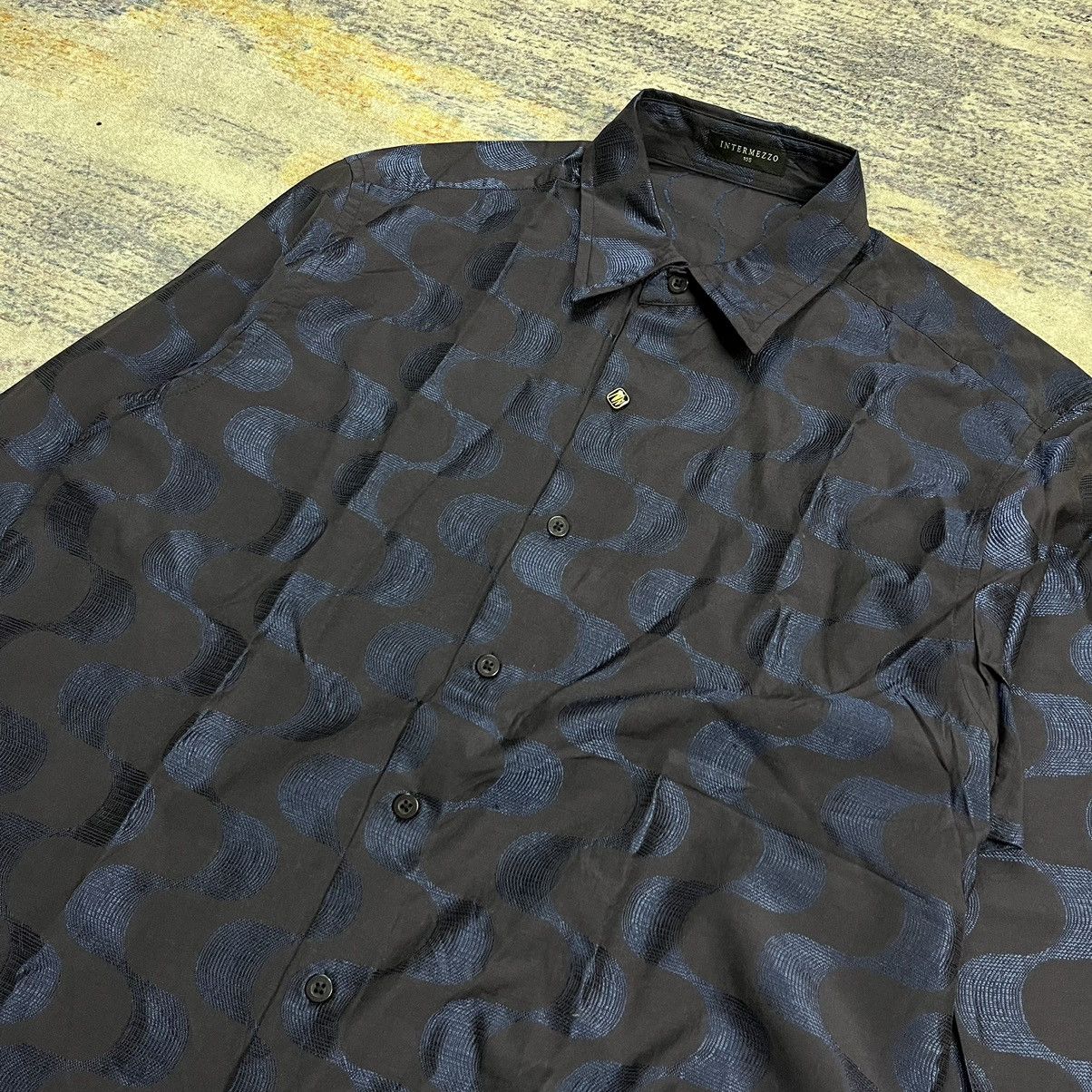 Issey Miyake Vintage 90s Intermezzo button up jacquard shirt Size US M / EU 48-50 / 2 - 4 Thumbnail