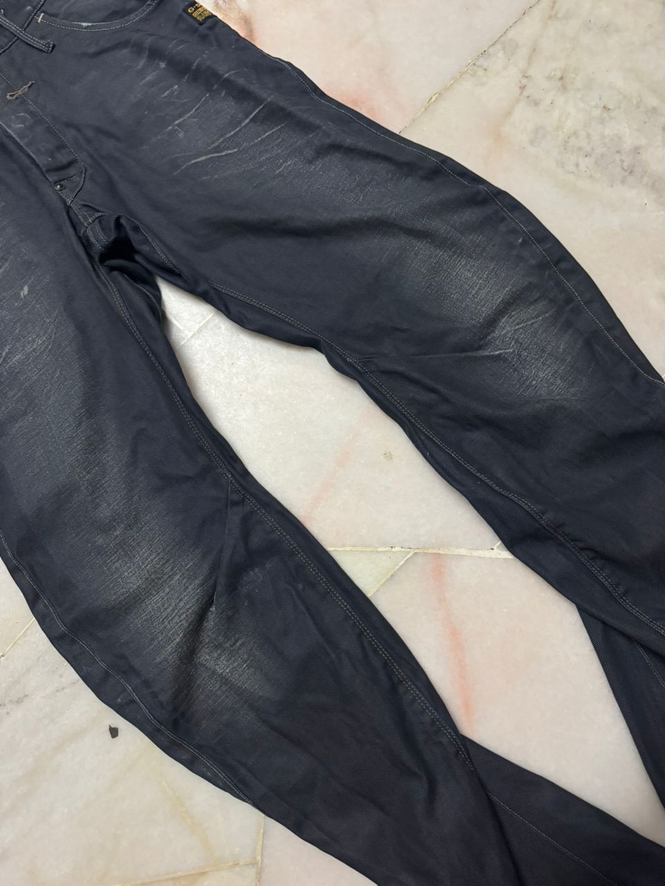G-Star 💥3D Powell💥90s Style G Star Raw Mudwash Black Denim Sick Size US 27 - 9 Thumbnail