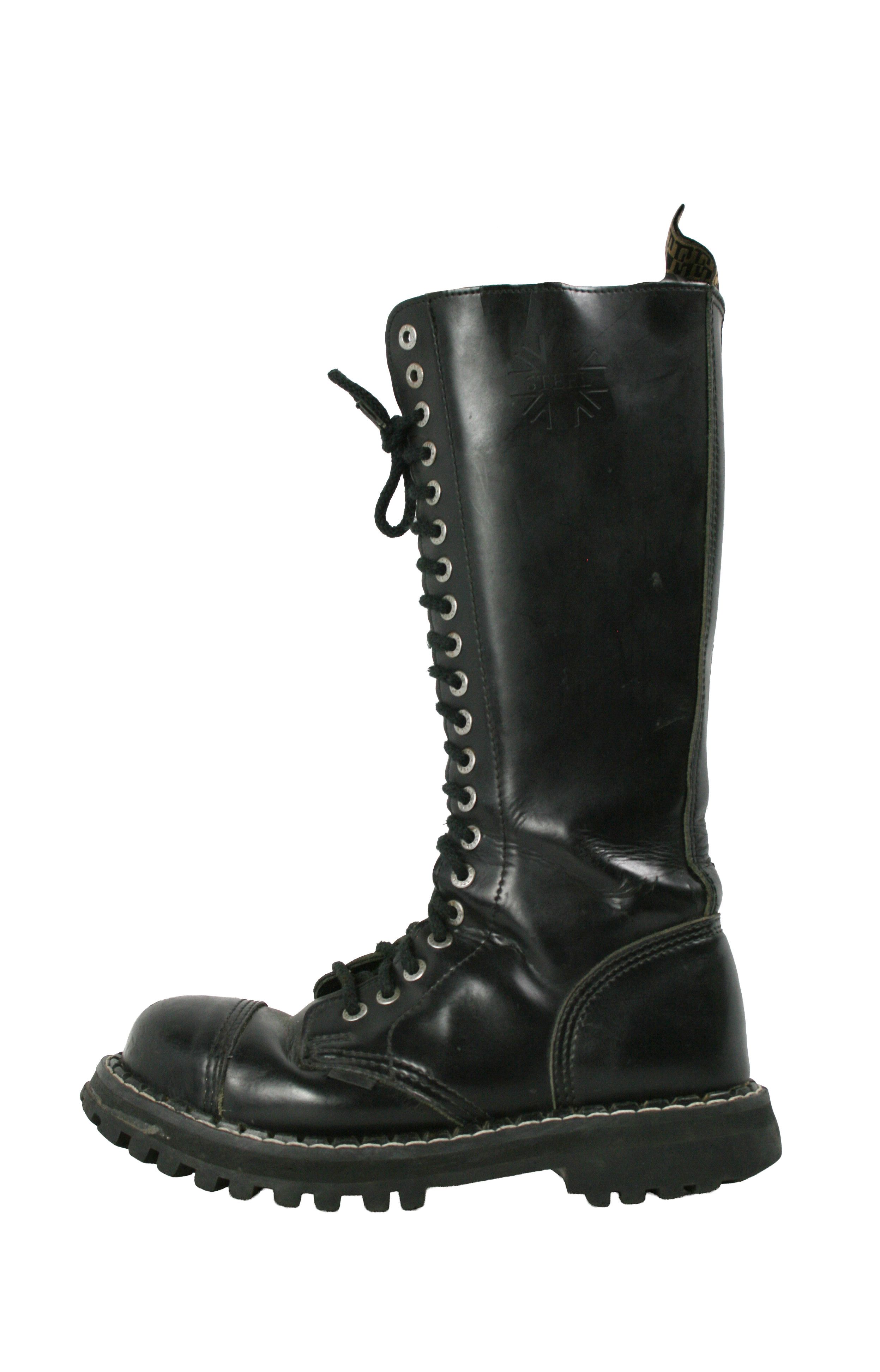Other Steel 00S Buldozer Metal Rock Y2K High Punk Boots Vintage Size US 9 / IT 39 - 1 Thumbnail