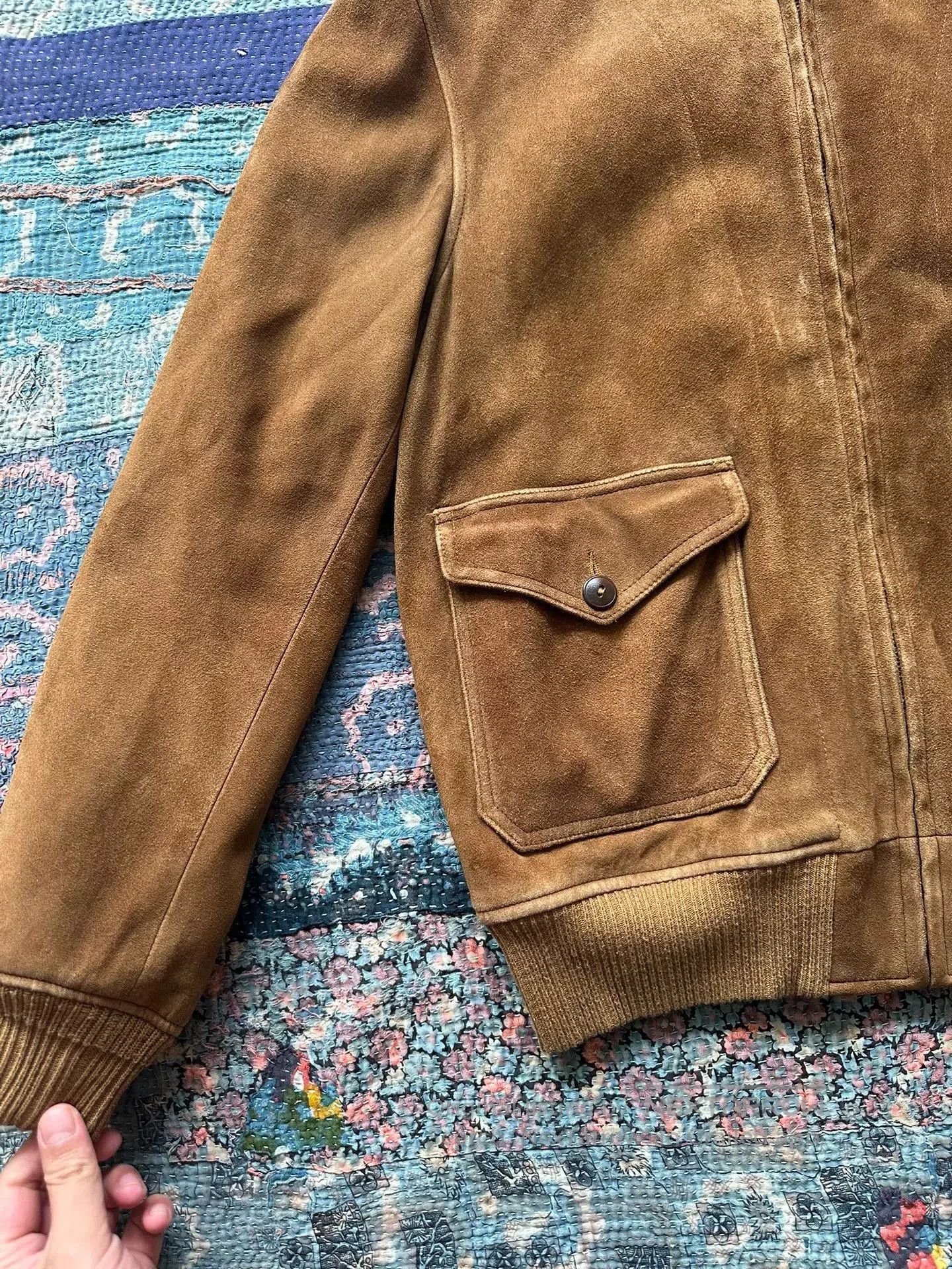 RRL Ralph Lauren rrl deer skin leather jacket size M. Size US M / EU 48-50 / 2 - 3 Thumbnail