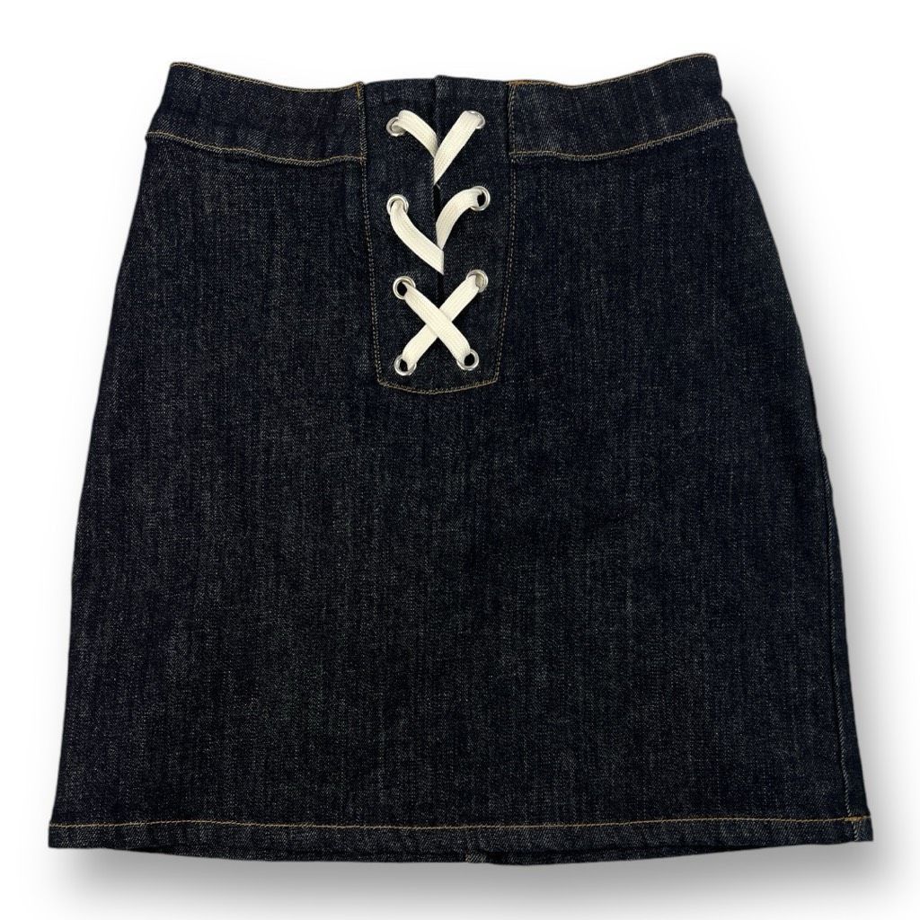 Other Bldwn Denim Jean Dark Blue Mini Skirt Size Extra Small Size 26" / US 2 / IT 38 - 1 Thumbnail