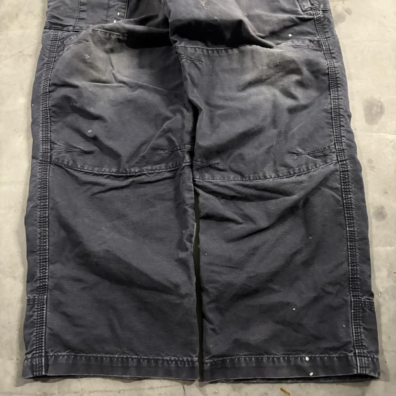 Vintage Crazy Vintage Y2K/2000s Grunge Faded Navy Blue Workwear Cargo Pants! 32x30 Size US 32 / EU 48 - 6 Thumbnail
