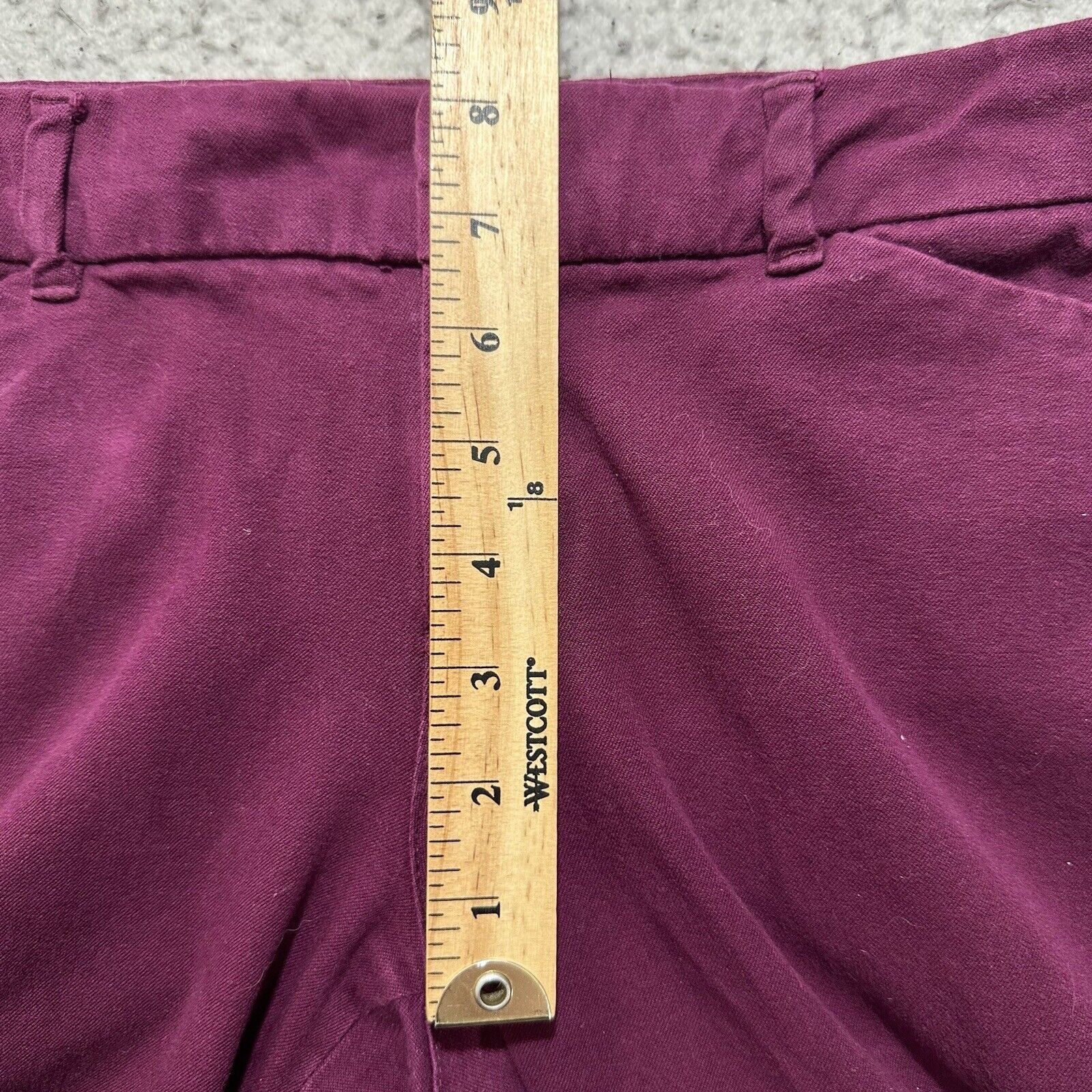 Old Navy Old Navy Pixie Pants 4 Flat Front Purple Mid-Rise Skinny Leg Size 30" / US 8 / IT 44 - 10 Thumbnail