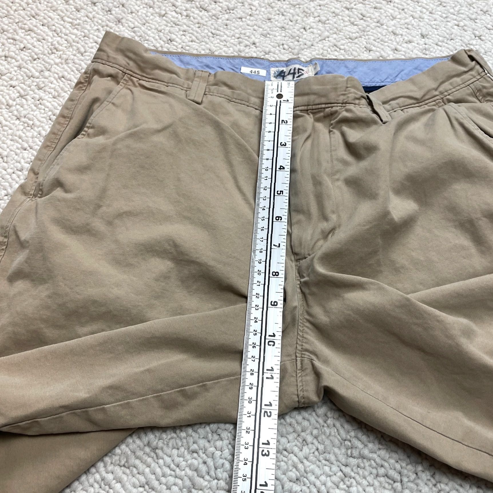 J.Crew J.Crew Shorts Mens 32 Cotton Beige Chino Flat Front 10" Inseam Pockets Solid Casual 10" Inseam Size US 32 / EU 48 - 4 Thumbnail