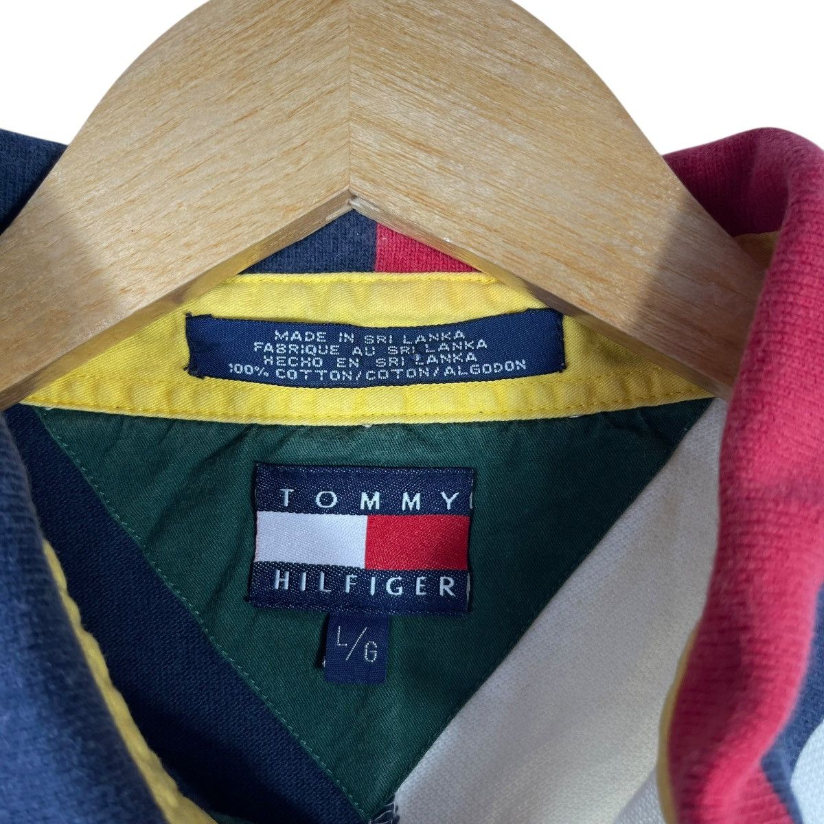 Tommy Hilfiger Vintage 90s Tommy Hilfiger Sailing Gear Polo Shirt Size US L / EU 52-54 / 3 - 3 Thumbnail