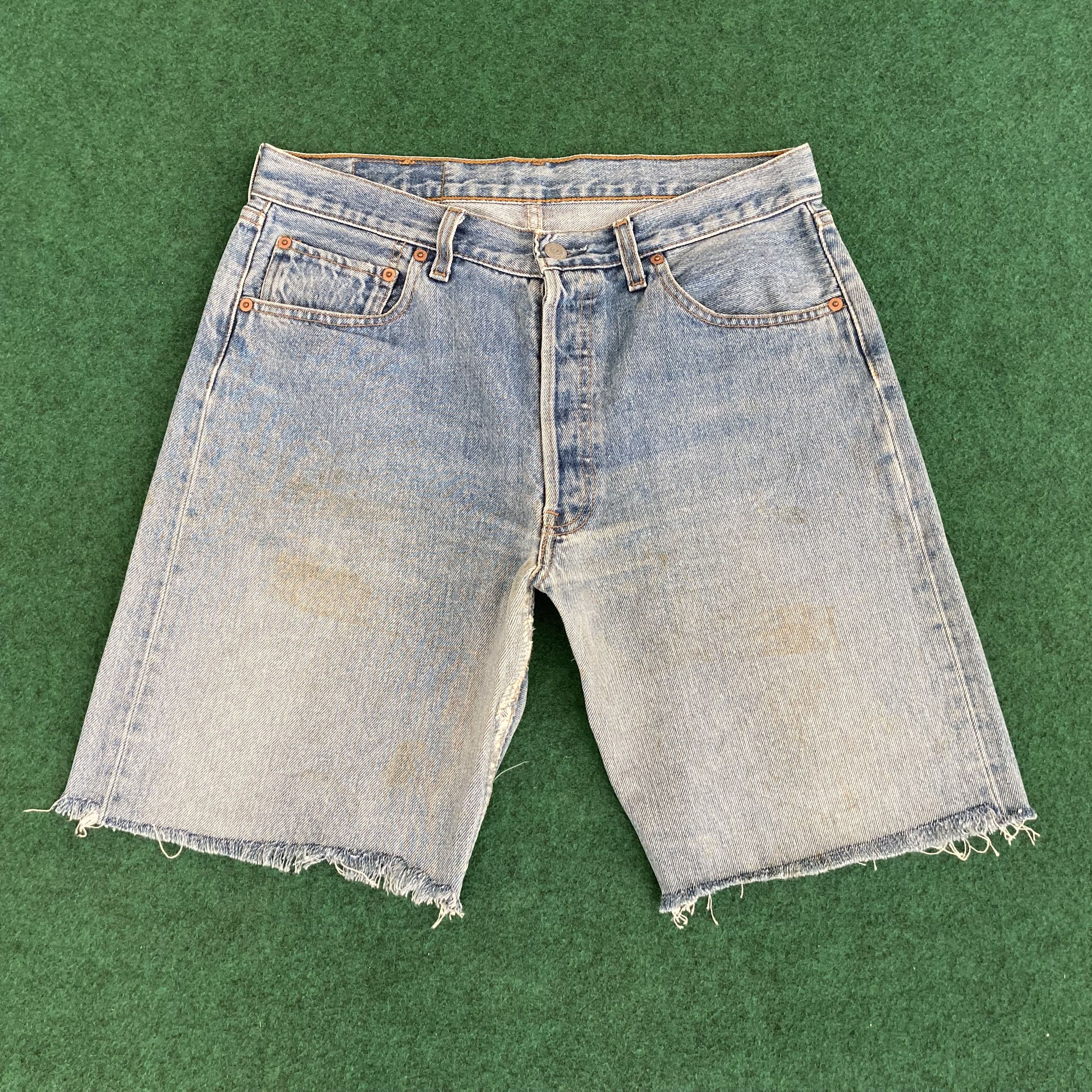 Levi's × Vintage Vtg Levis 501 Short Blue Jorts Jeans Size US 32 / EU 48 - 1 Thumbnail