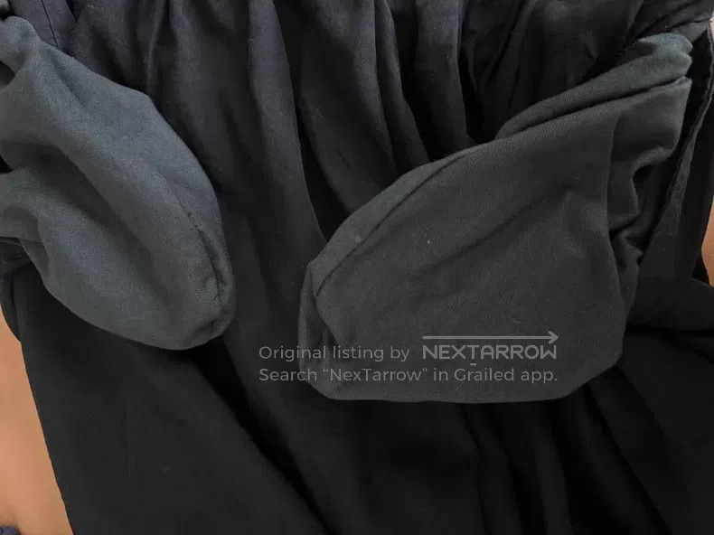 Comme des Garcons Comme des Garcons size S Black Asymmetrical Skirt Pants Size 23" - 3 Thumbnail