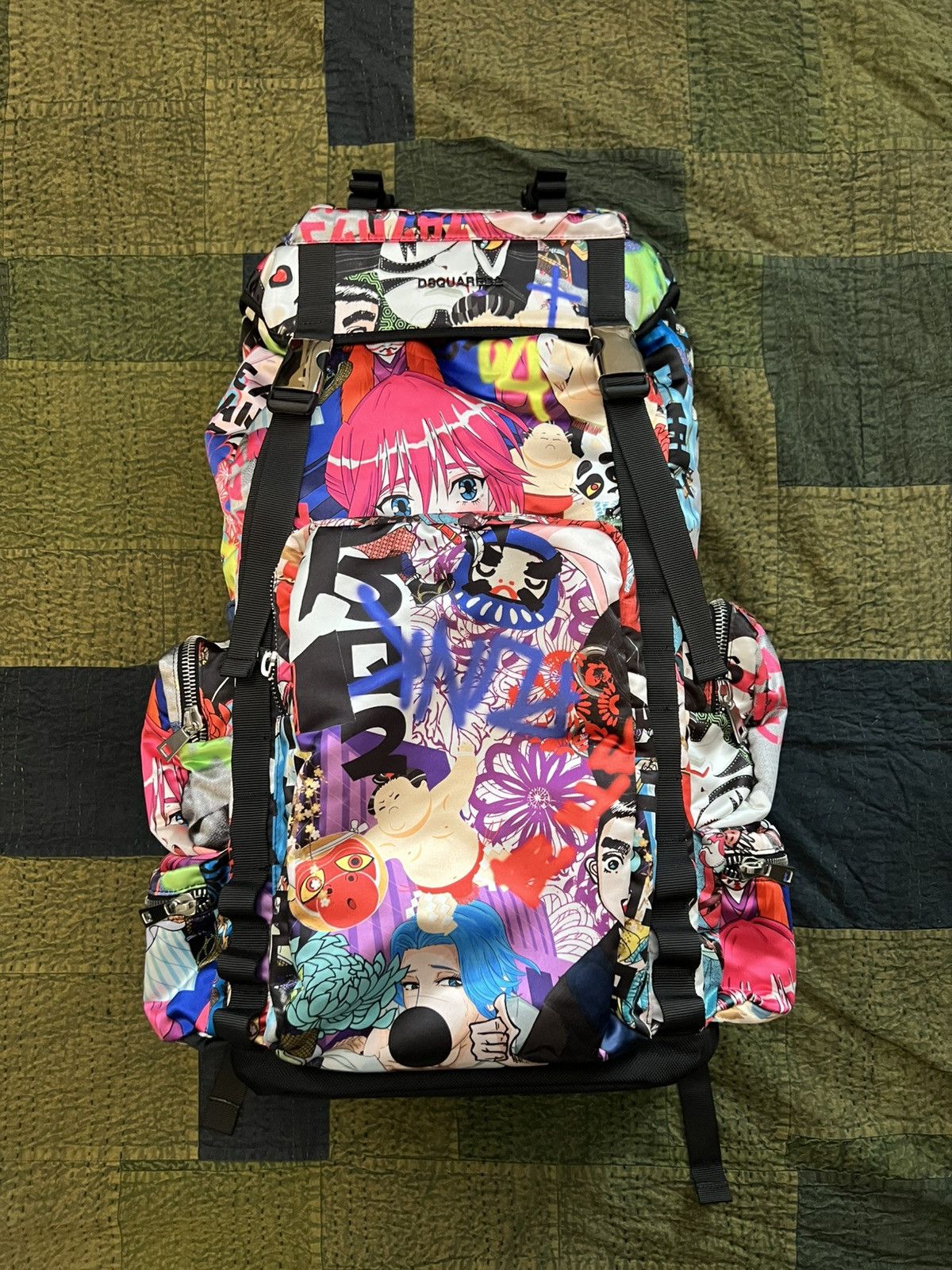 Dsquared2 DSQUARED2 Anime Manga Japan Exclusive Punk Hiking Backpack Size ONE SIZE - 1 Thumbnail
