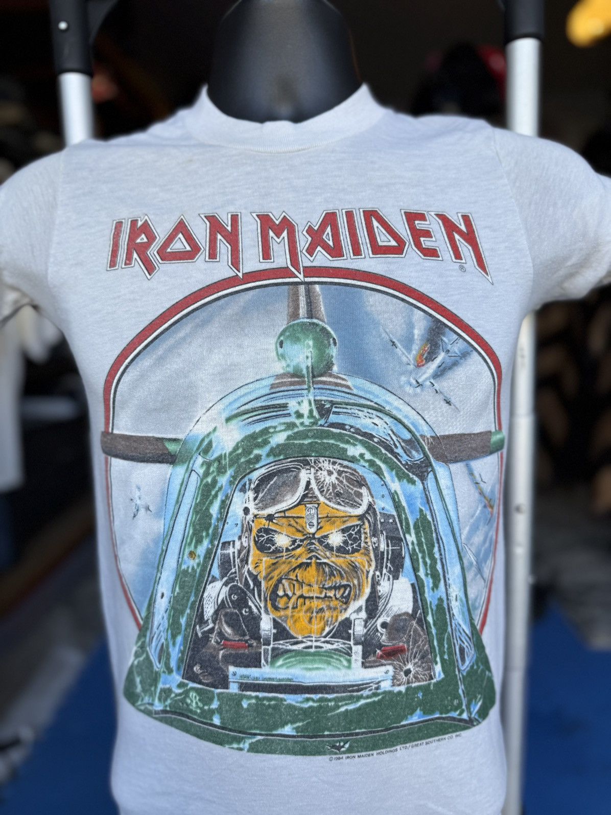 Band Tees Vintage Iron Maiden 1984 Aces High Shirt Size US S / EU 44-46 / 1 - 1 Thumbnail