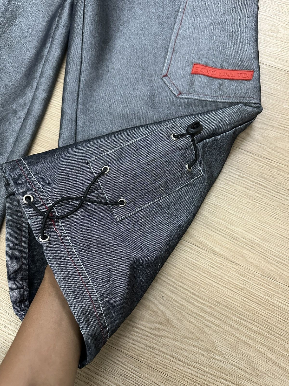 Ecko Unltd. × JNCO × Vintage Rare Vintage Y2K Ecko Unltd Baggy Goth Bondage Jeans Jnco Size US 34 / EU 50 - 12 Thumbnail
