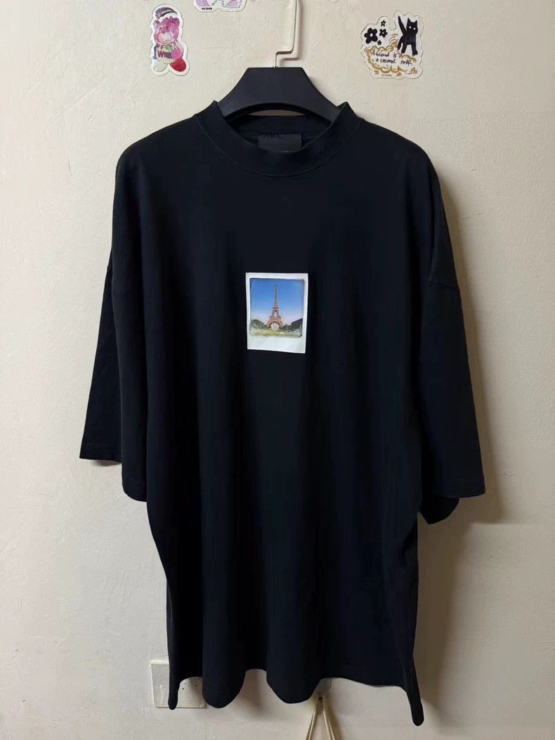 Balenciaga Iron Tower Polaroid Short Sleeve