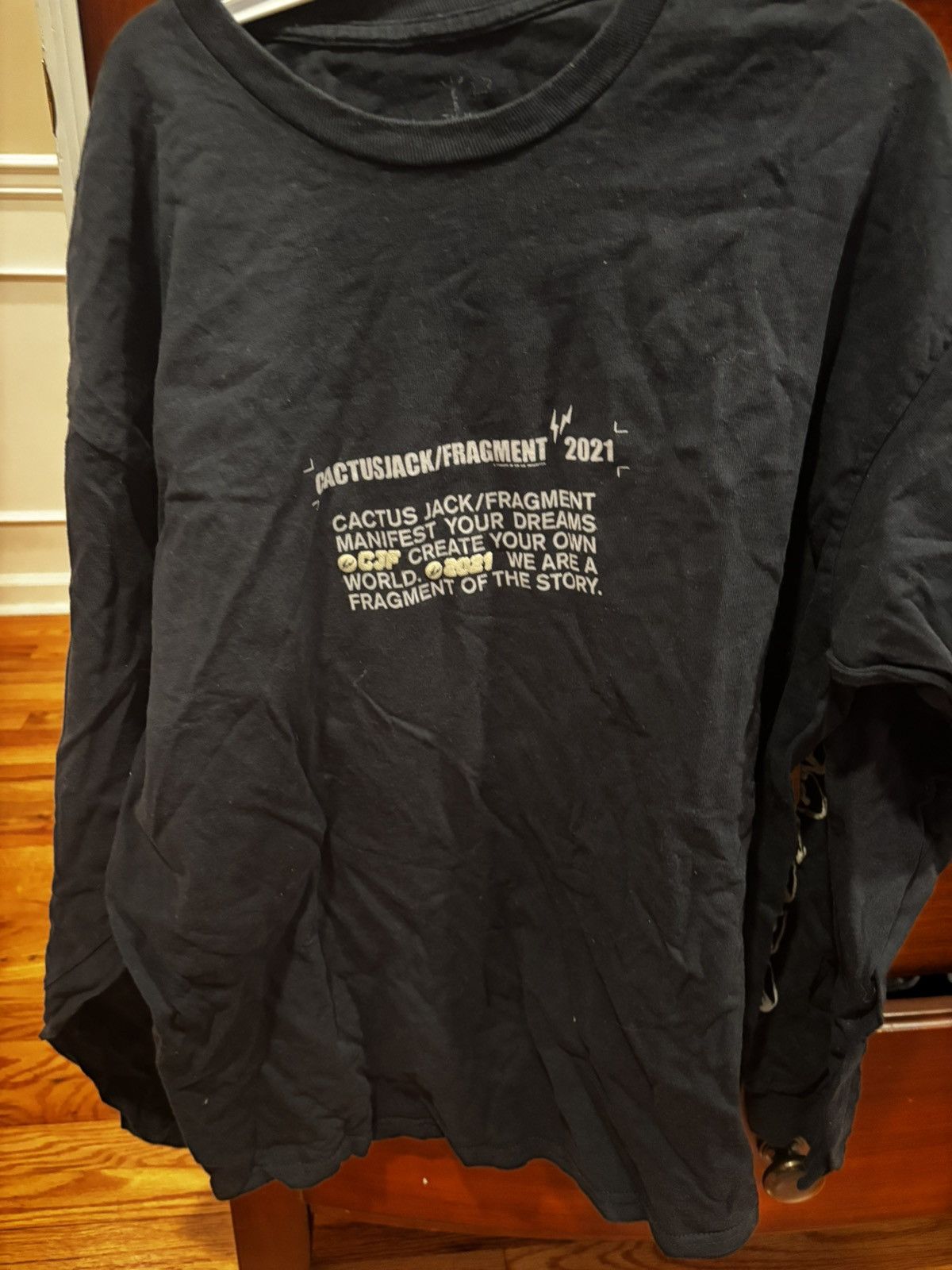 Travis Scott Cactus Jack Long Sleeve Fragment Shirt Size US L / EU 52-54 / 3 - 1 Thumbnail