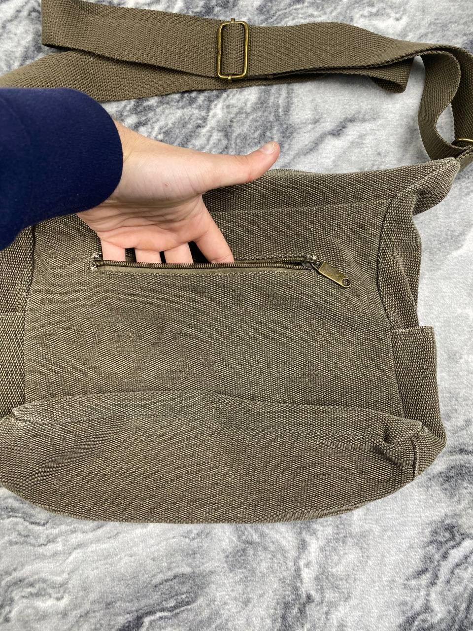 Dolce & Gabbana Vintage D&G Dolce Gabbana Metal Logo Canvas Shoulder Bag Size ONE SIZE - 8 Thumbnail