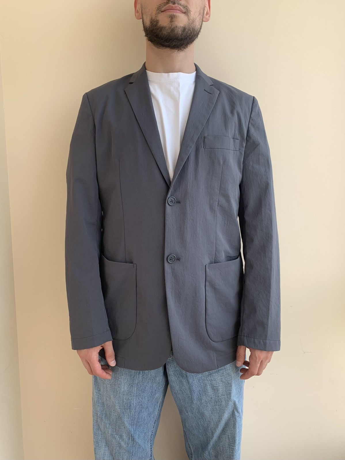 Muji Muji Quick-Drying Stretch Polyester Blazer Jacket Size US M / EU 48-50 / 2 - 3 Thumbnail