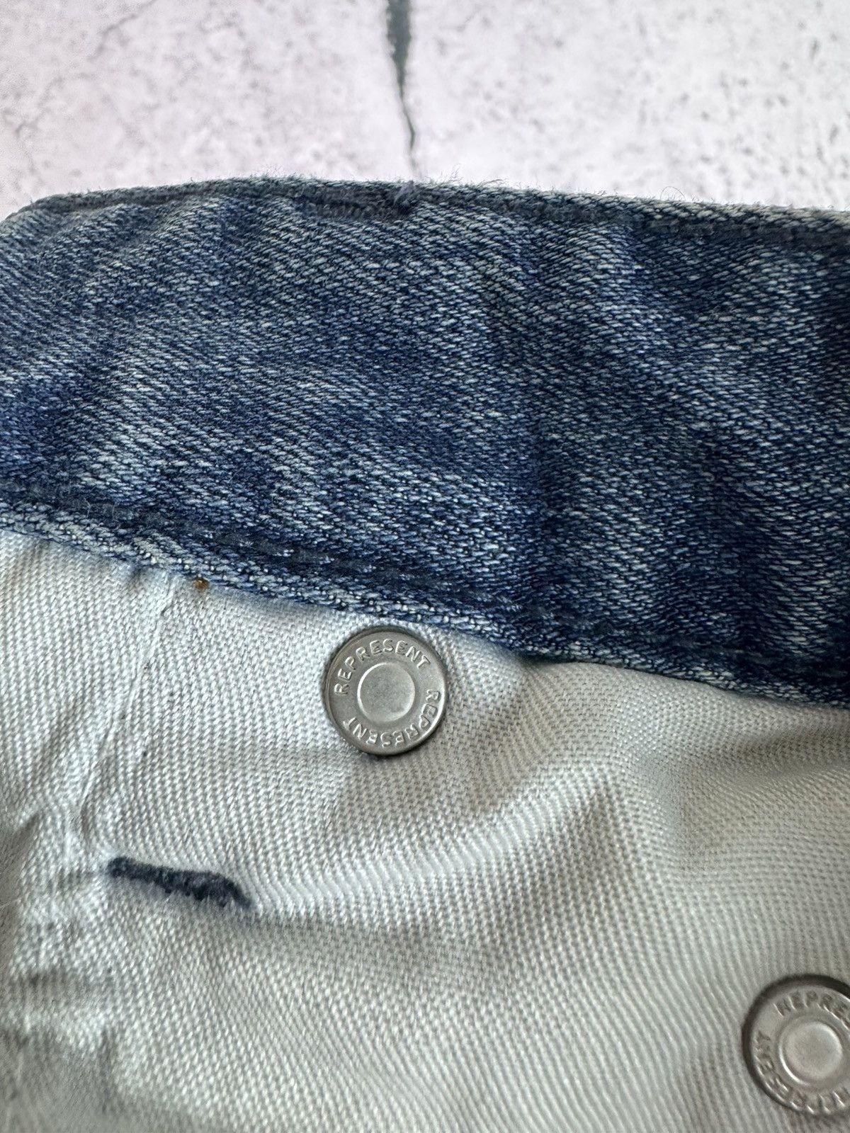 Represent Clo. Represent Knee Destroyer Denim Heavy Bleach Pants Jeans Size US 32 / EU 48 - 7 Thumbnail