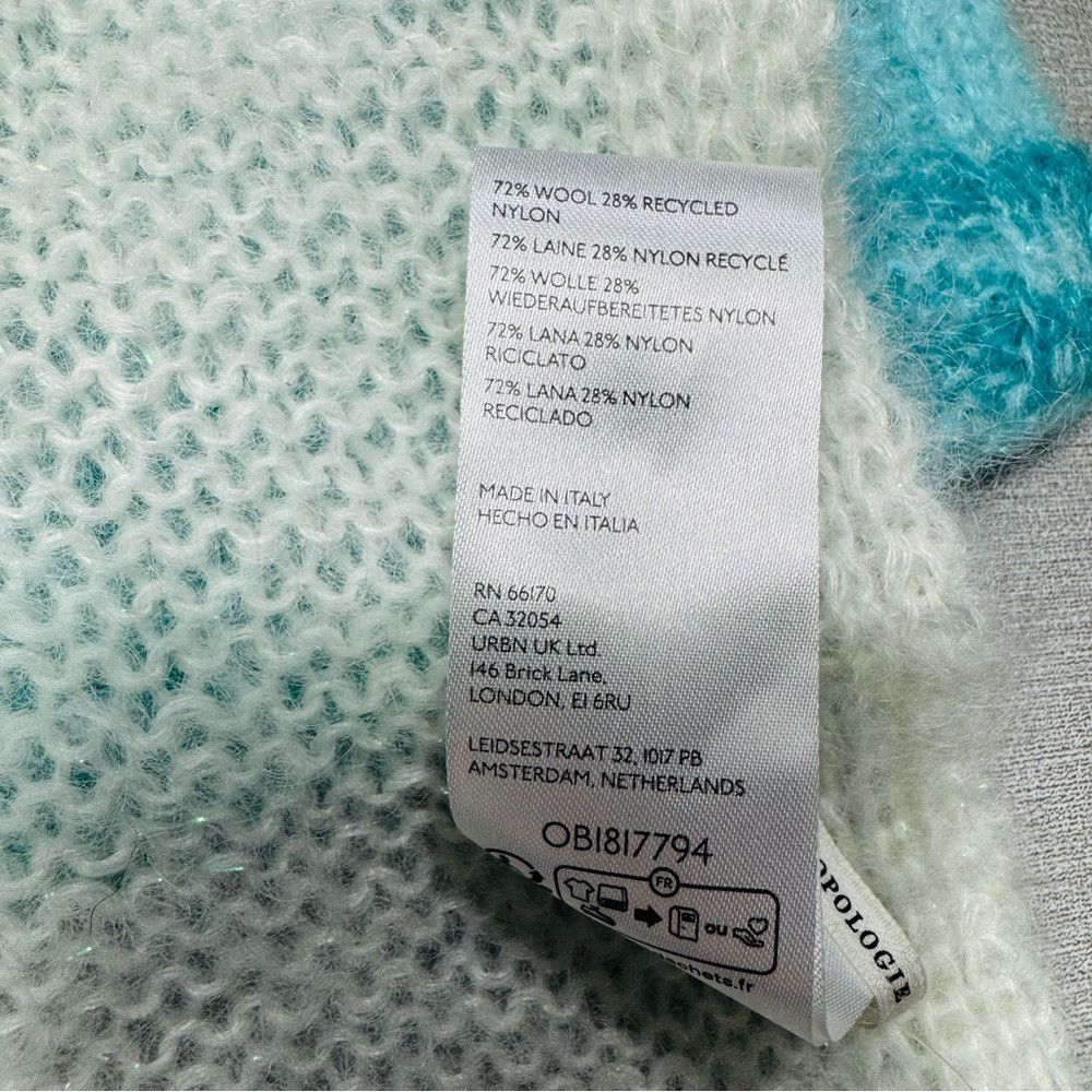 Anthropologie NWT New Anthropologie Wool Lightweight Stripe Scarf Made In Size ONE SIZE - 6 Thumbnail