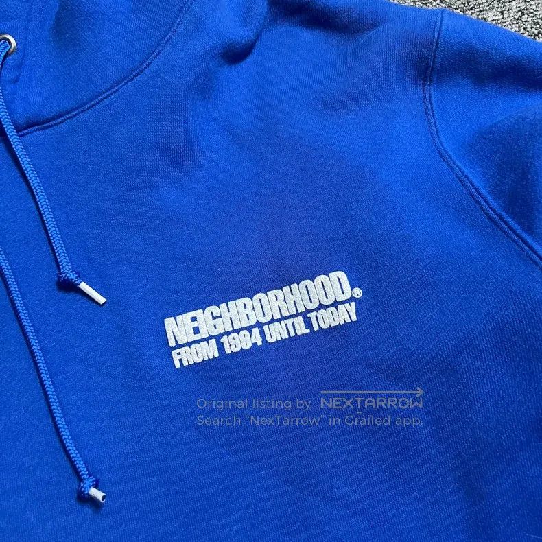 Neighborhood Neighborhood Blue Hooded Sweatshirt Size US XL / EU 56 / 4 - 9 Thumbnail