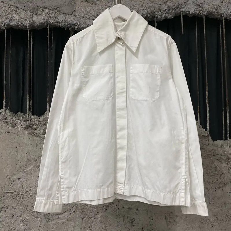 Chanel Chanel White Long-Sleeve Cotton Shirt 0089 Size ONE SIZE - 1 Thumbnail