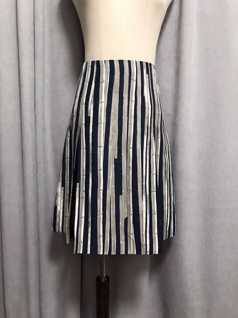 Loro Piana LORO PIANA Silk linen three-dimensional fit cut waist plea Size 25" / US 0 / IT 36 - 6 Thumbnail