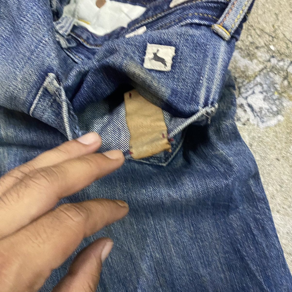 If Six Was Nine × Paul Smith Red Ear × Vintage Vintage Selvedge Paul Smith Rusty Faded Distress Denim Jeans Size US 33 - 21 Thumbnail