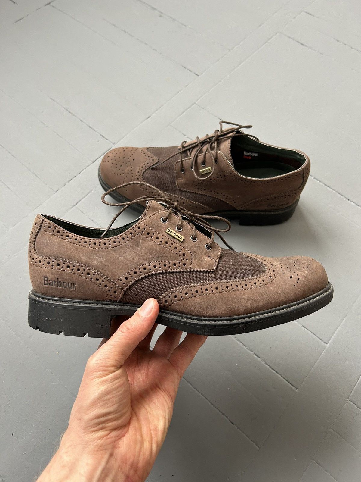 image of Barbour Leather Shoes in Brown, Men's (Size 9)